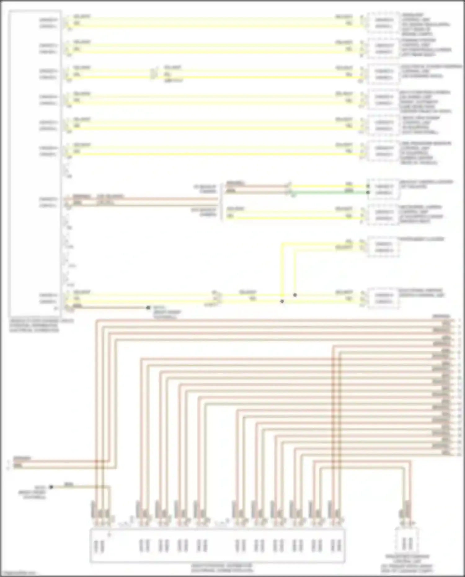 Wiring diagram multi-function camera for Mercedes-Benz GL-class X166 (2012-2016) (2 of 3)