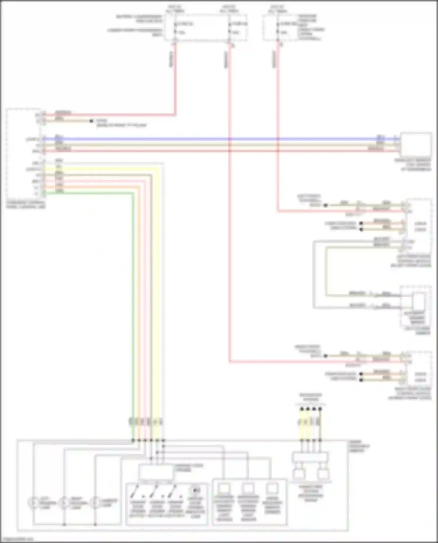 Wiring diagram navigation system for Mercedes-Benz GL-class X166 (2012-2016) (1 of 2)