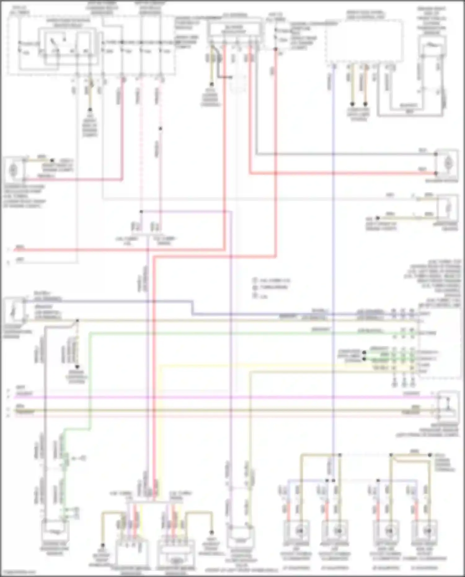 Wiring diagram outside temperature sensor for Mercedes-Benz GL-class X166 (2012-2016) (2 of 2)