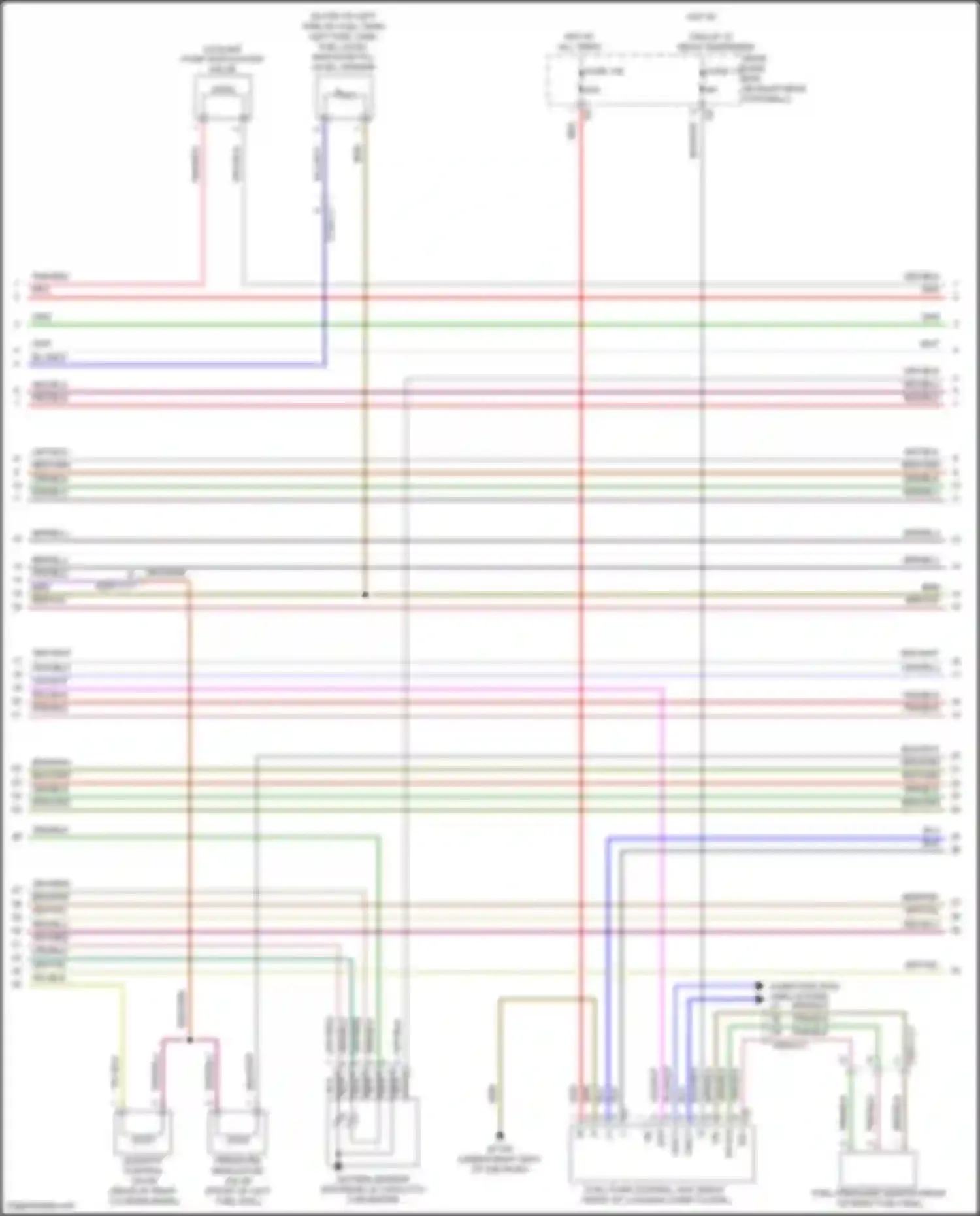 Wiring diagram quantity control valve for Mercedes-Benz GL-class X166 (2012-2016) (1 of 1)