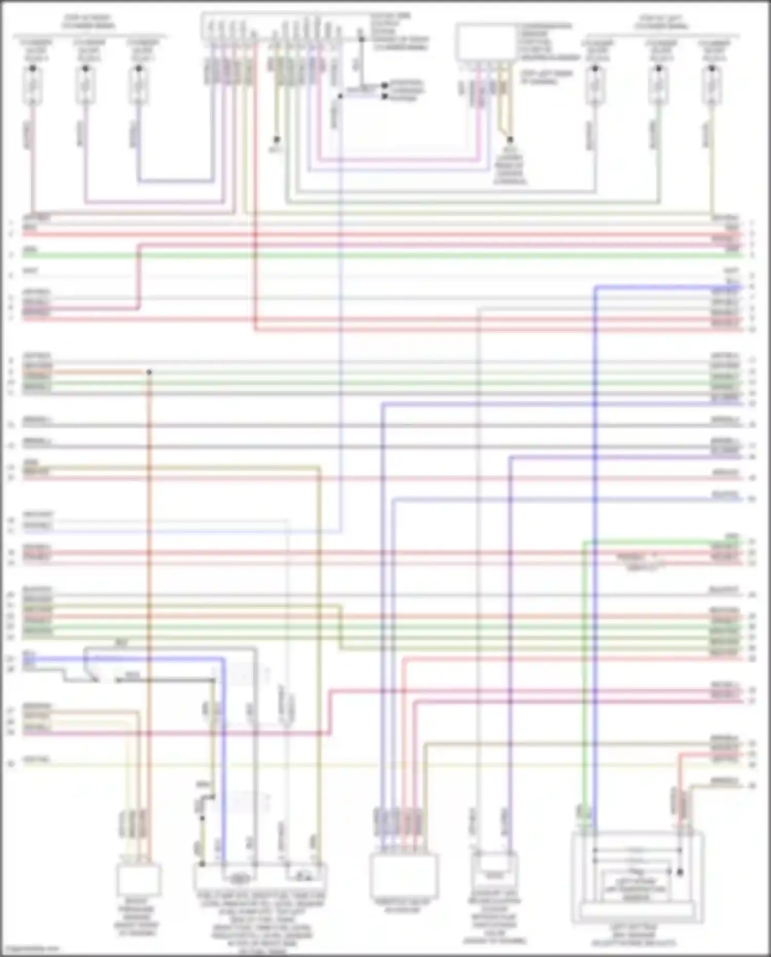 Wiring diagram (right front of engine for Mercedes-Benz GL-class X166 (2012-2016) (1 of 1)