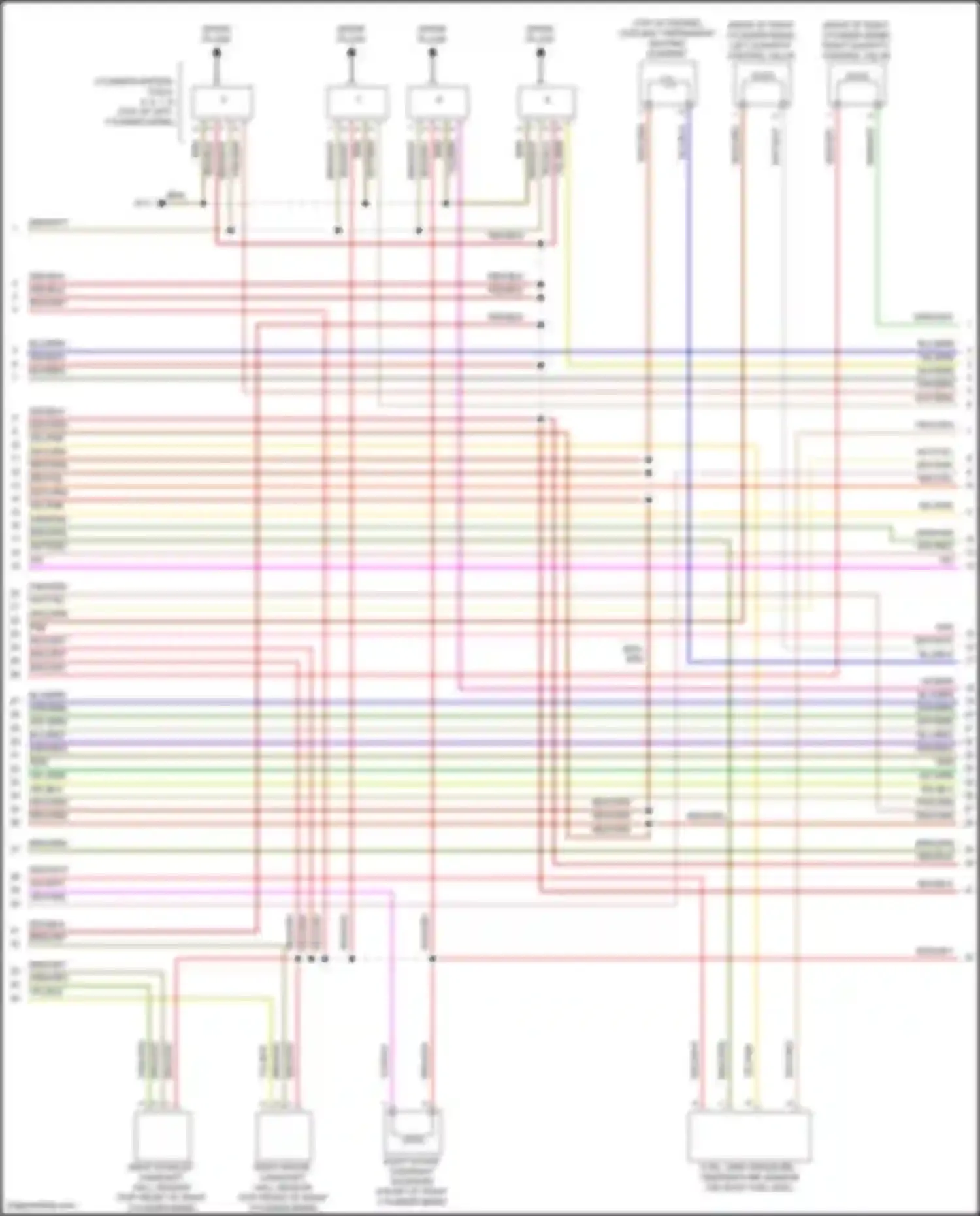 Wiring diagram right intake camshaft hall sensor for Mercedes-Benz GL-class X166 (2012-2016) (1 of 1)