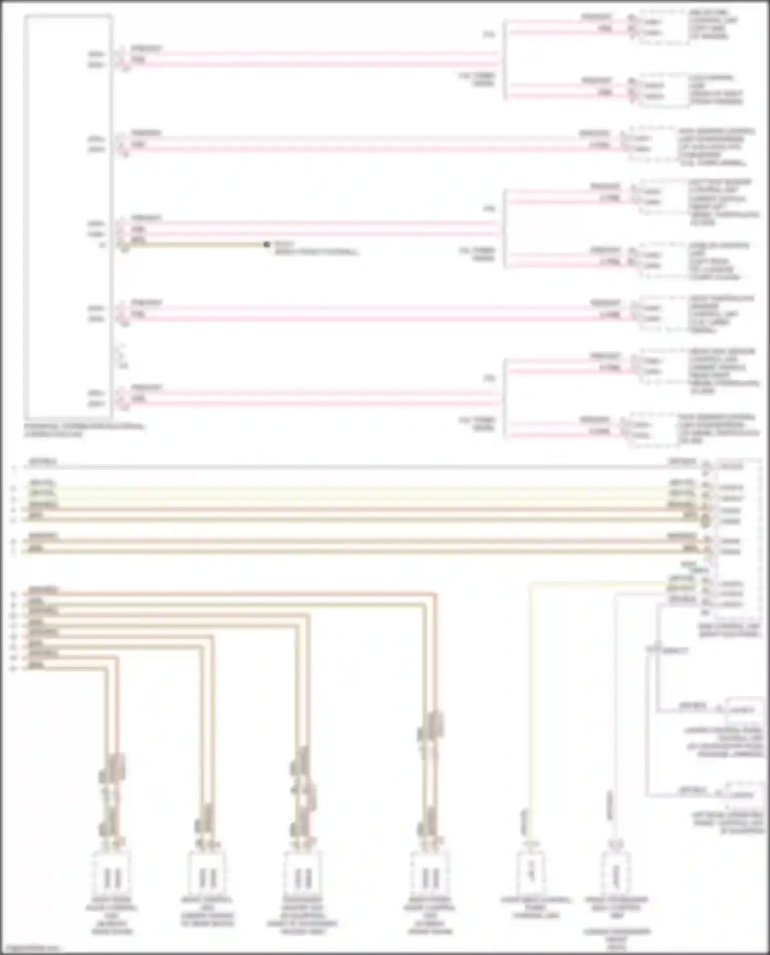Wiring diagram right nox sensor control unit for Mercedes-Benz GL-class X166 (2012-2016) (1 of 1)