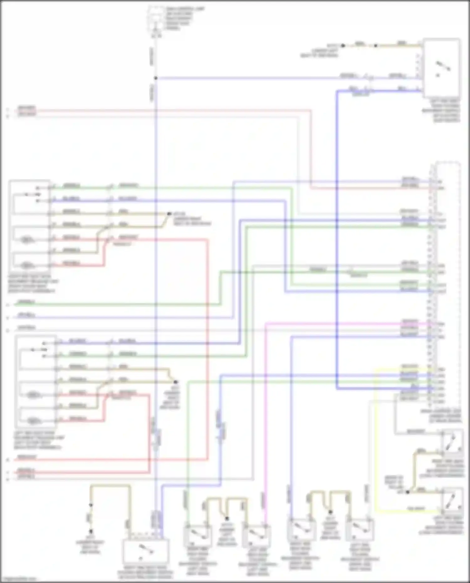Wiring diagram sig in for Mercedes-Benz GL-class X166 (2012-2016) (2 of 2)