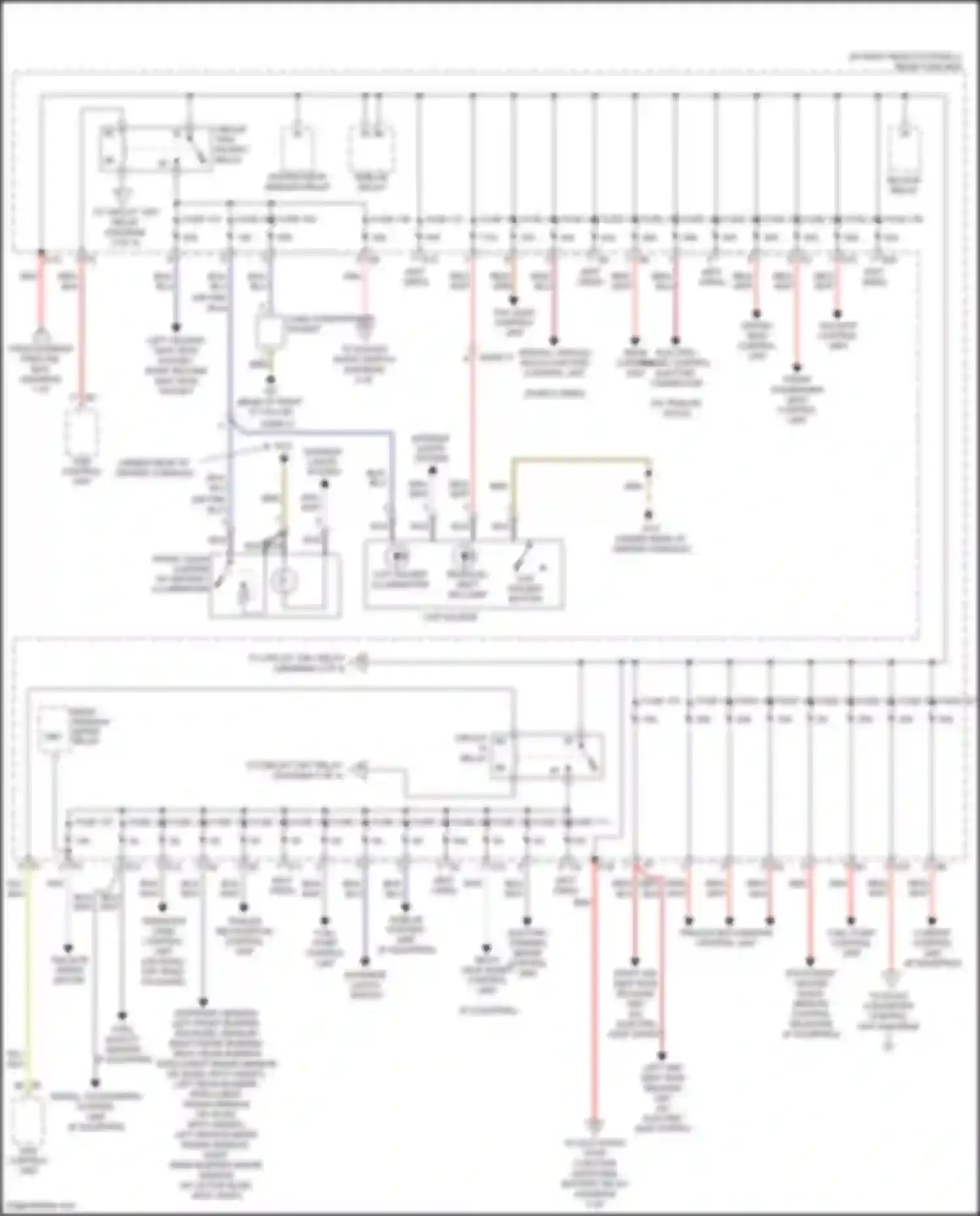 Wiring diagram special vehicle multi-function control unit for Mercedes-Benz GL-class X166 (2012-2016) (1 of 1)