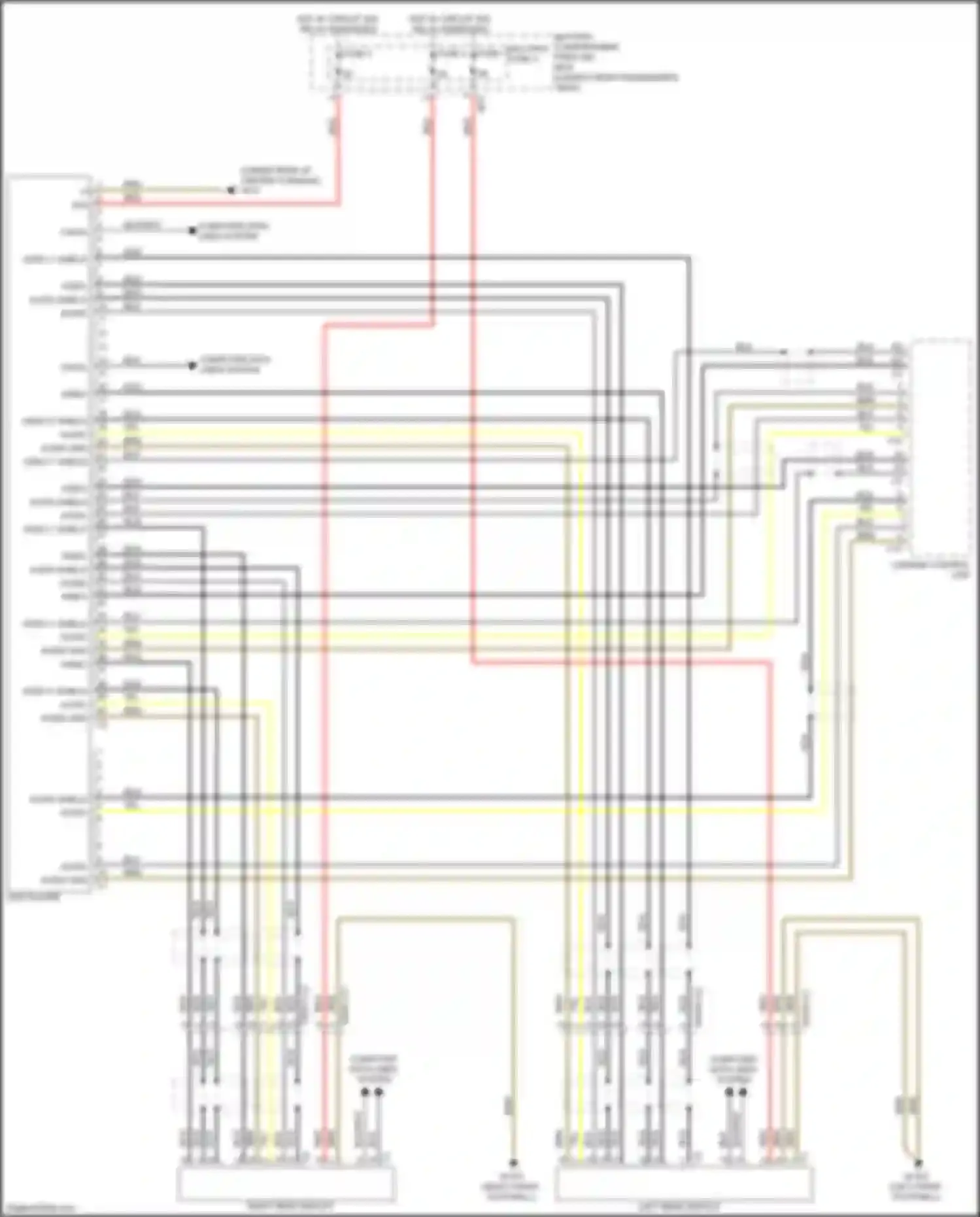 Wiring diagram video c shield for Mercedes-Benz GL-class X166 (2012-2016) (3 of 3)