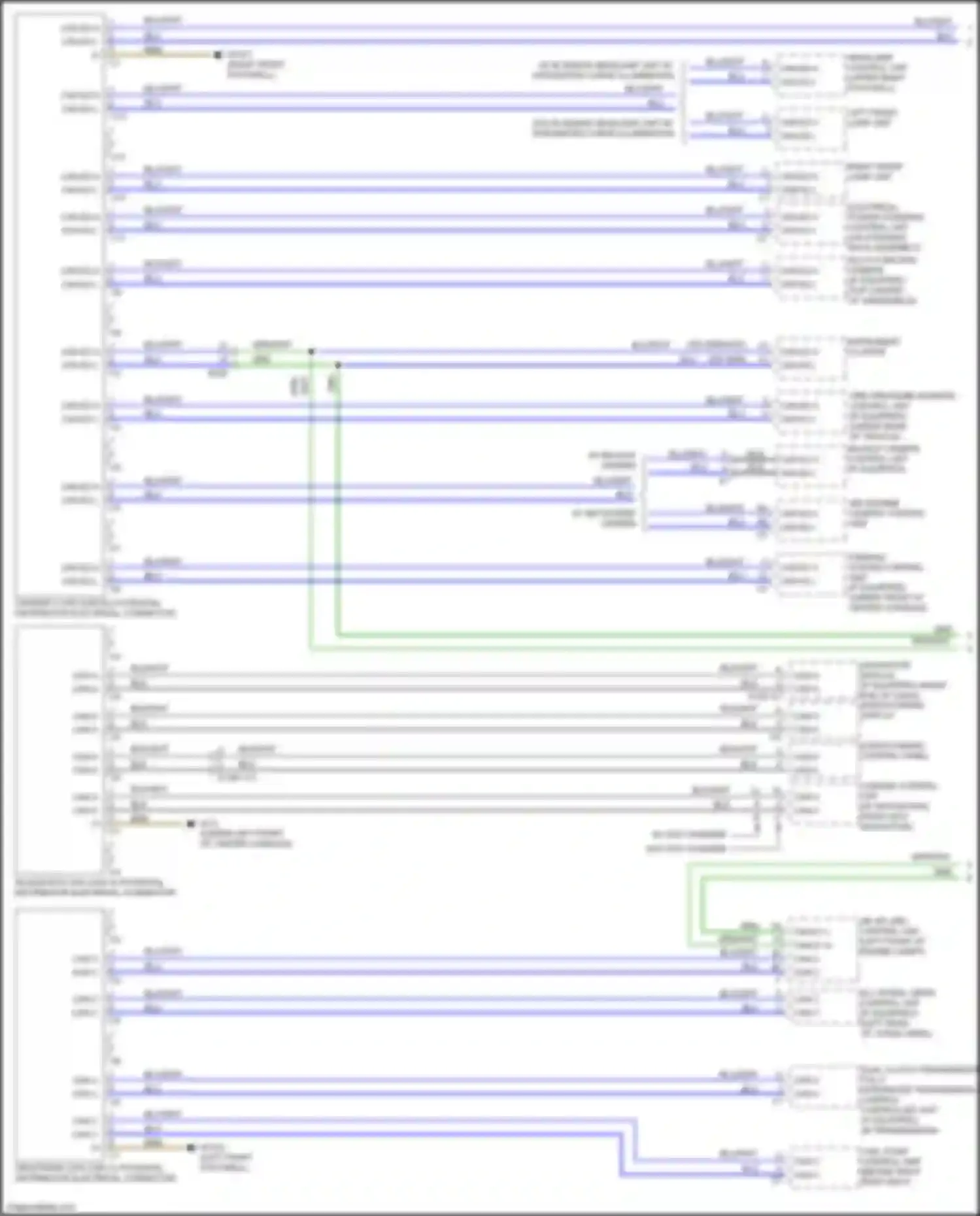 GLA-class Mercedes-Benz X156 facelift (2017-2020): High/low bus circuit (1 of 4)