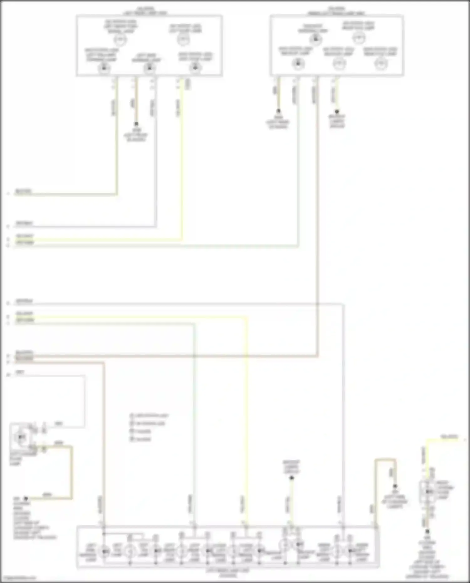 GLA-class Mercedes-Benz X156 facelift (2017-2020): Exterior lamps circuit (2 of 4)