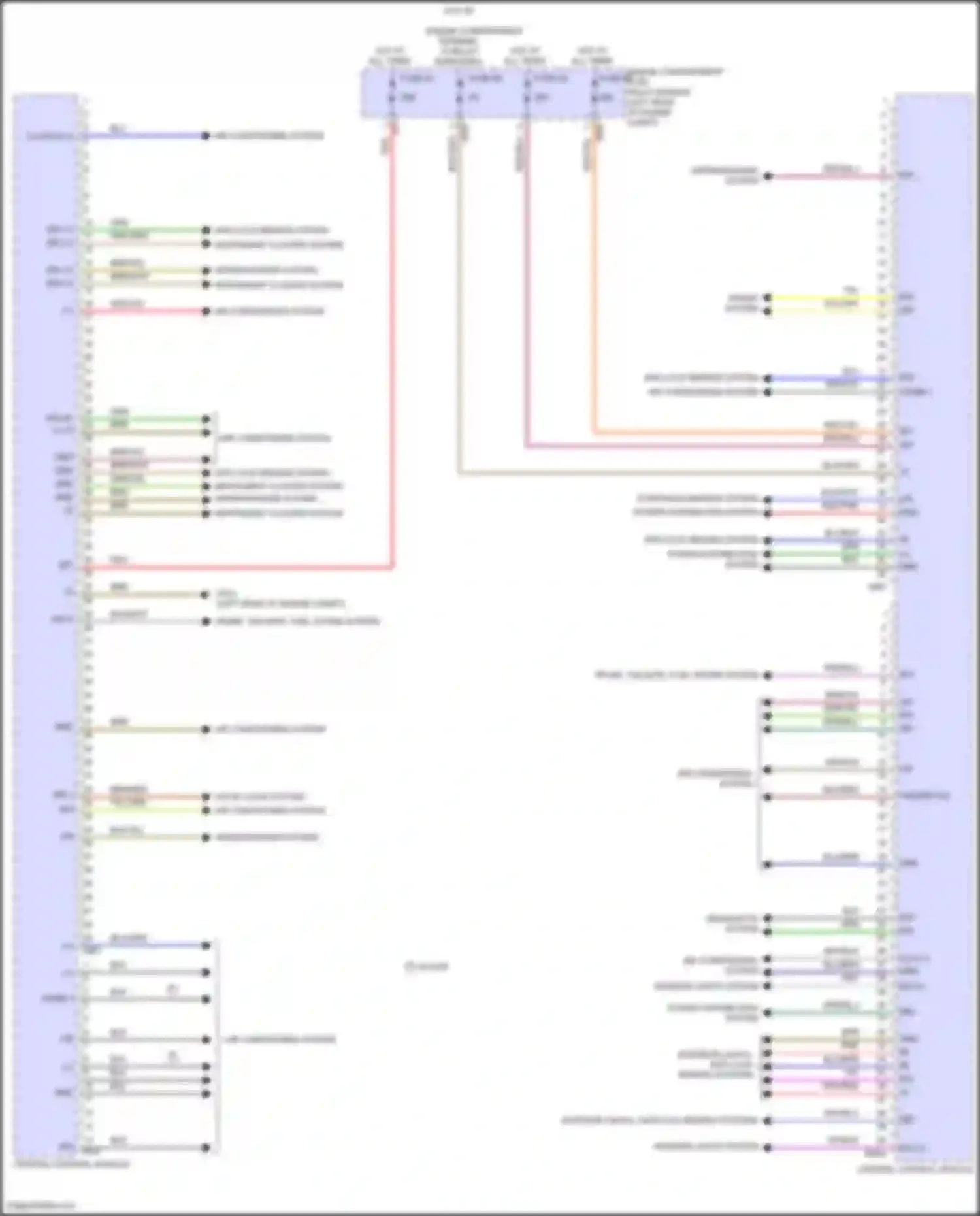 GLB-class Mercedes-Benz X247 facelift (2023-2024): Body control modules circuit (1 of 2)