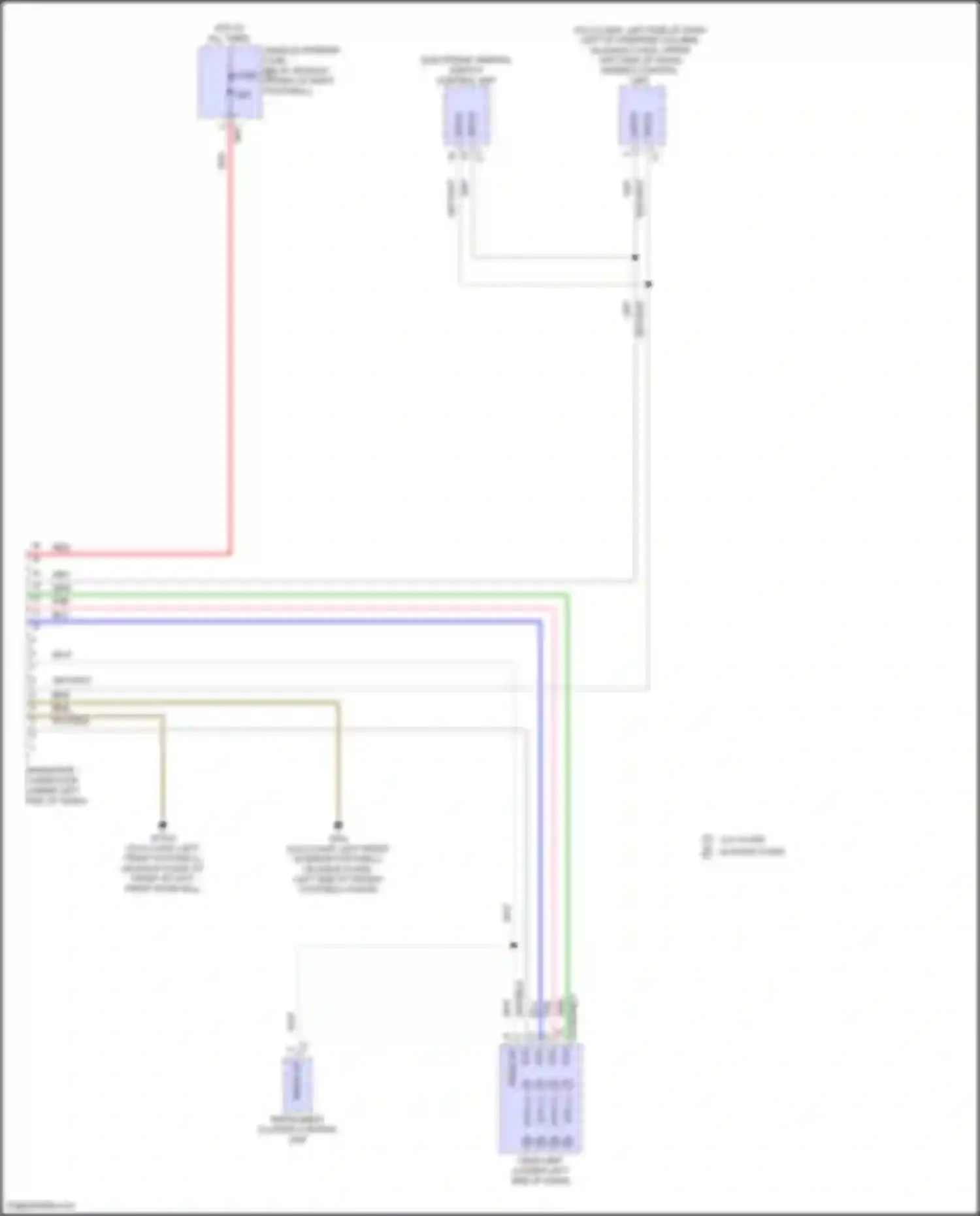 GLB-class Mercedes-Benz X247 facelift (2023-2024): Data link connector circuit