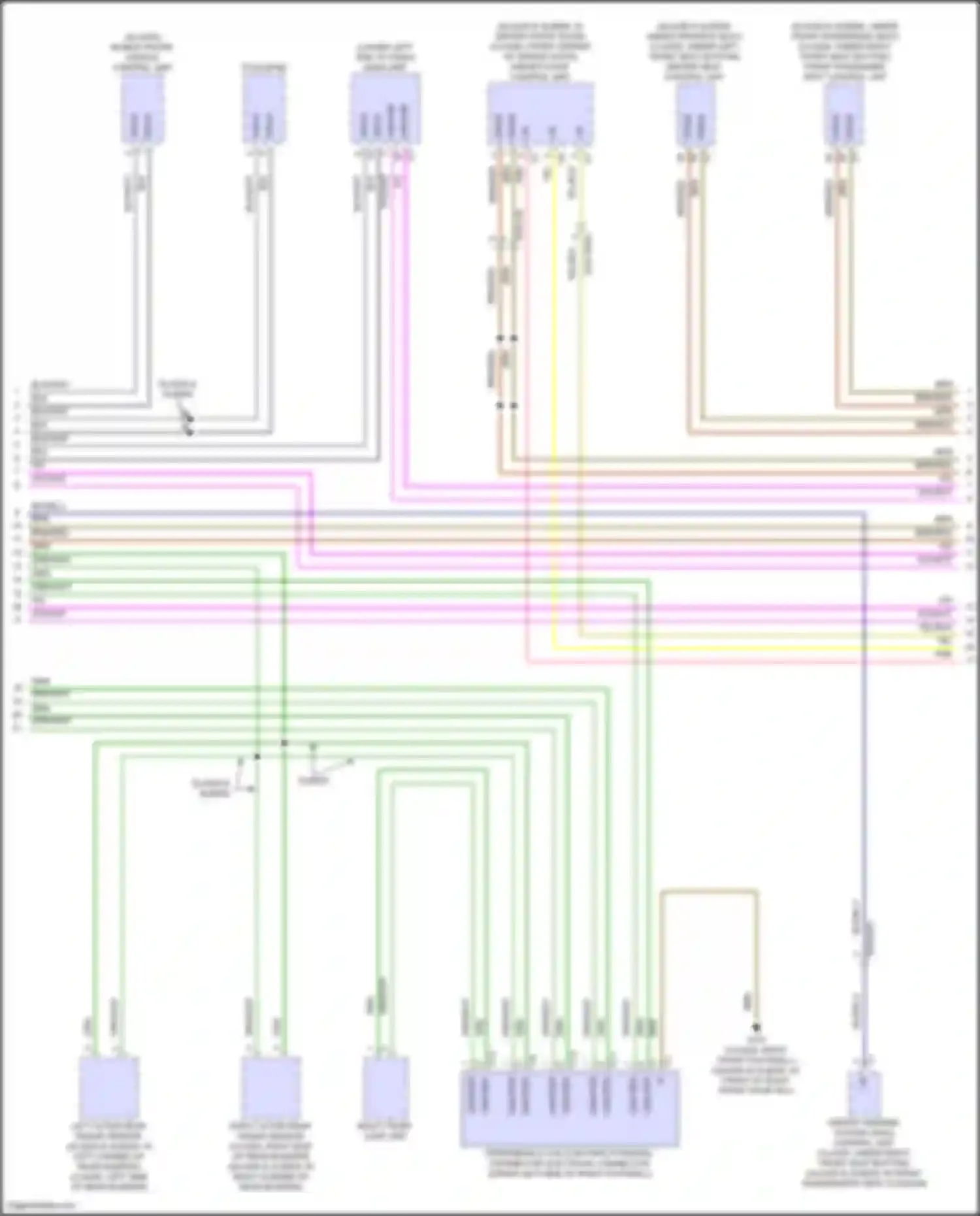 GLB-class Mercedes-Benz X247 facelift (2023-2024): High/low bus circuit (3 of 6)
