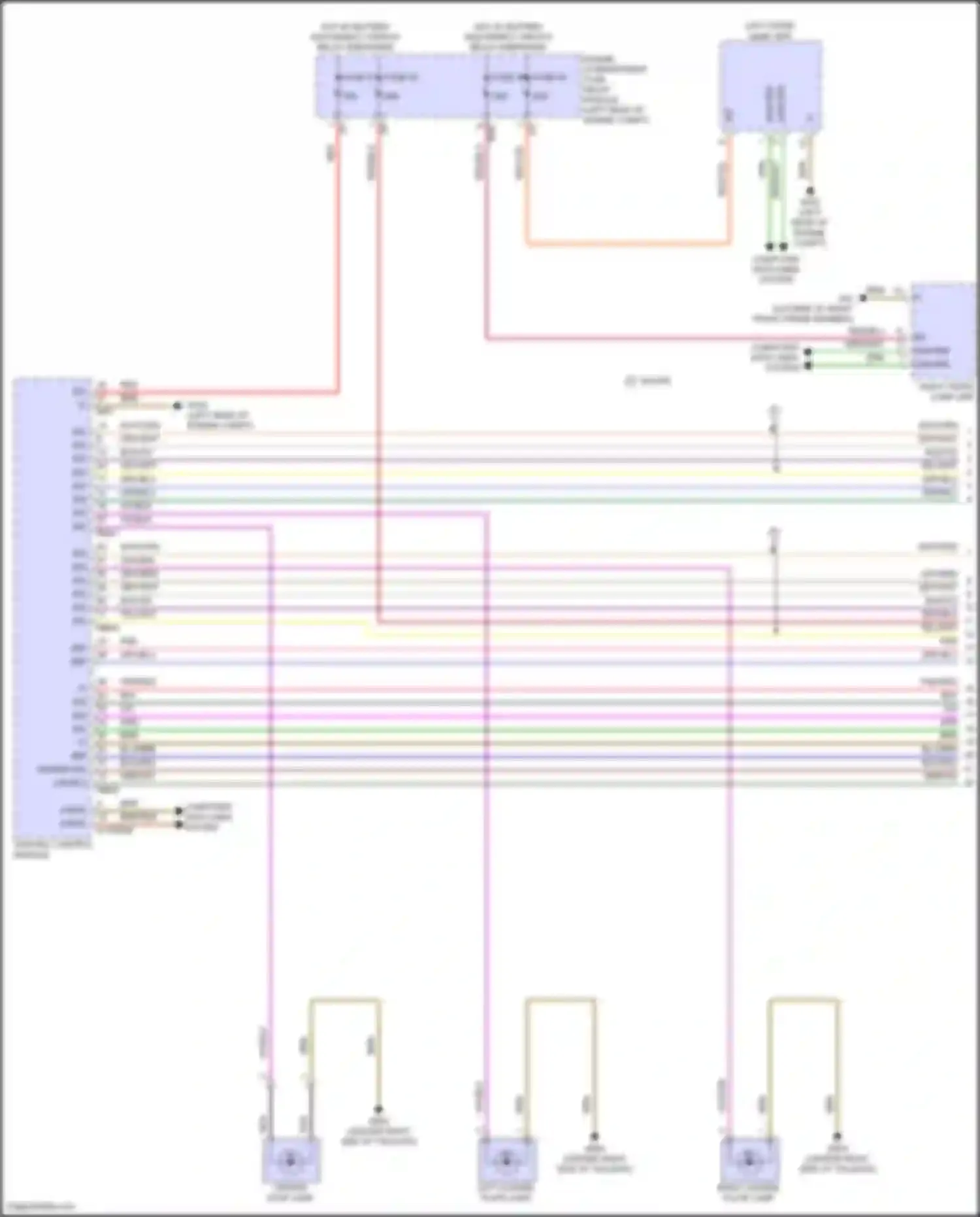 GLB-class Mercedes-Benz X247 facelift (2023-2024): Exterior lamps circuit (1 of 2)