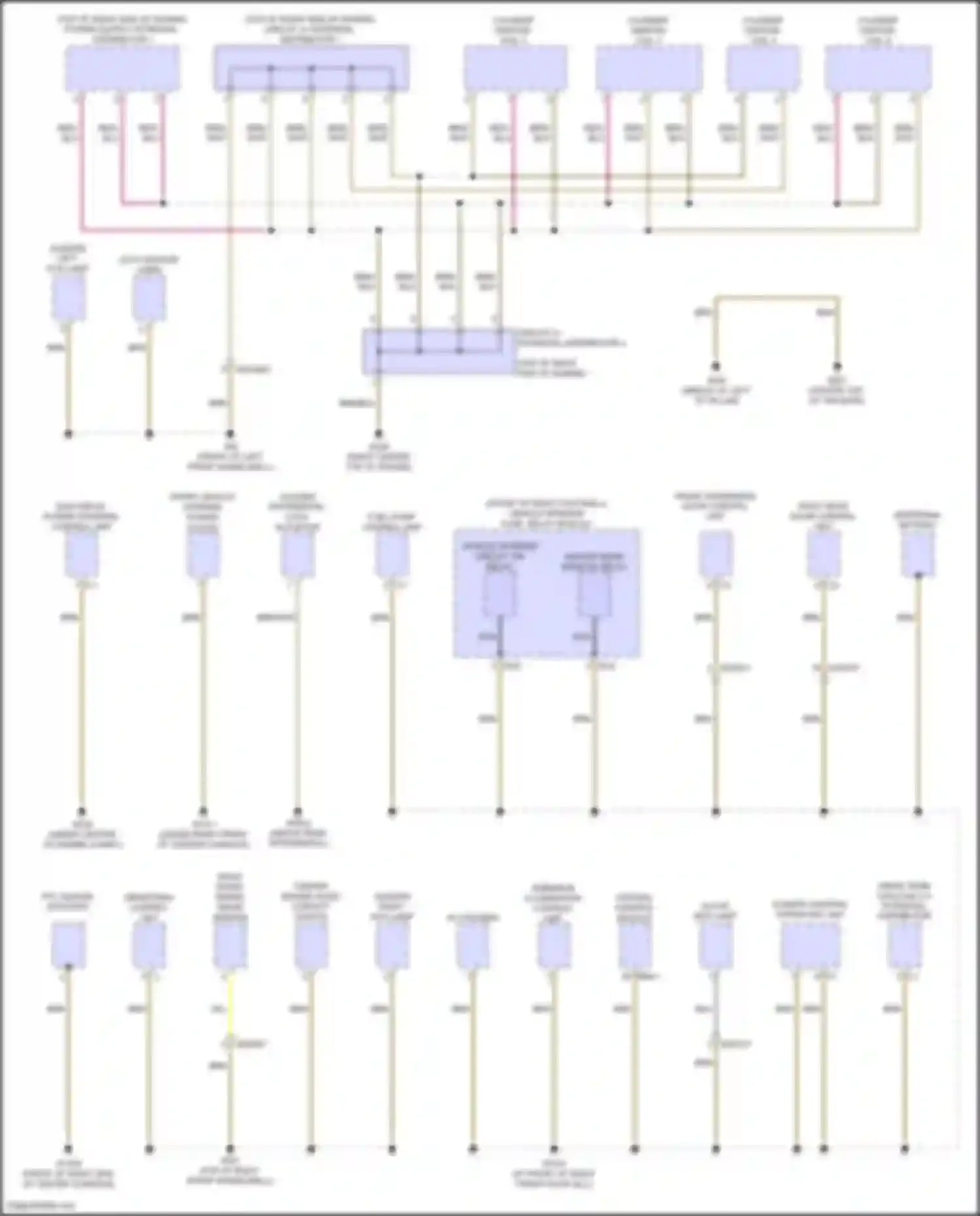 GLB-class Mercedes-Benz X247 facelift (2023-2024): Ground distribution circuit (2 of 4)