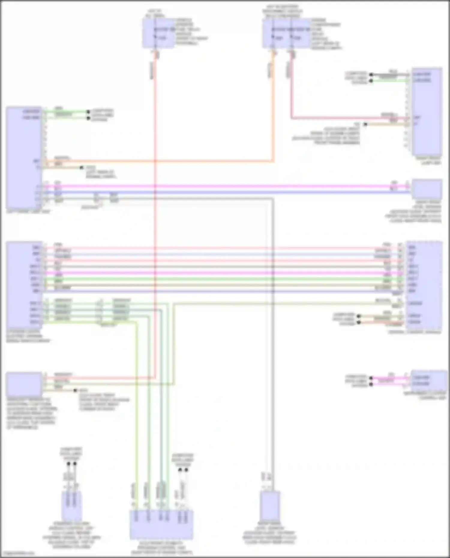 GLB-class Mercedes-Benz X247 facelift (2023-2024): Headlights circuit