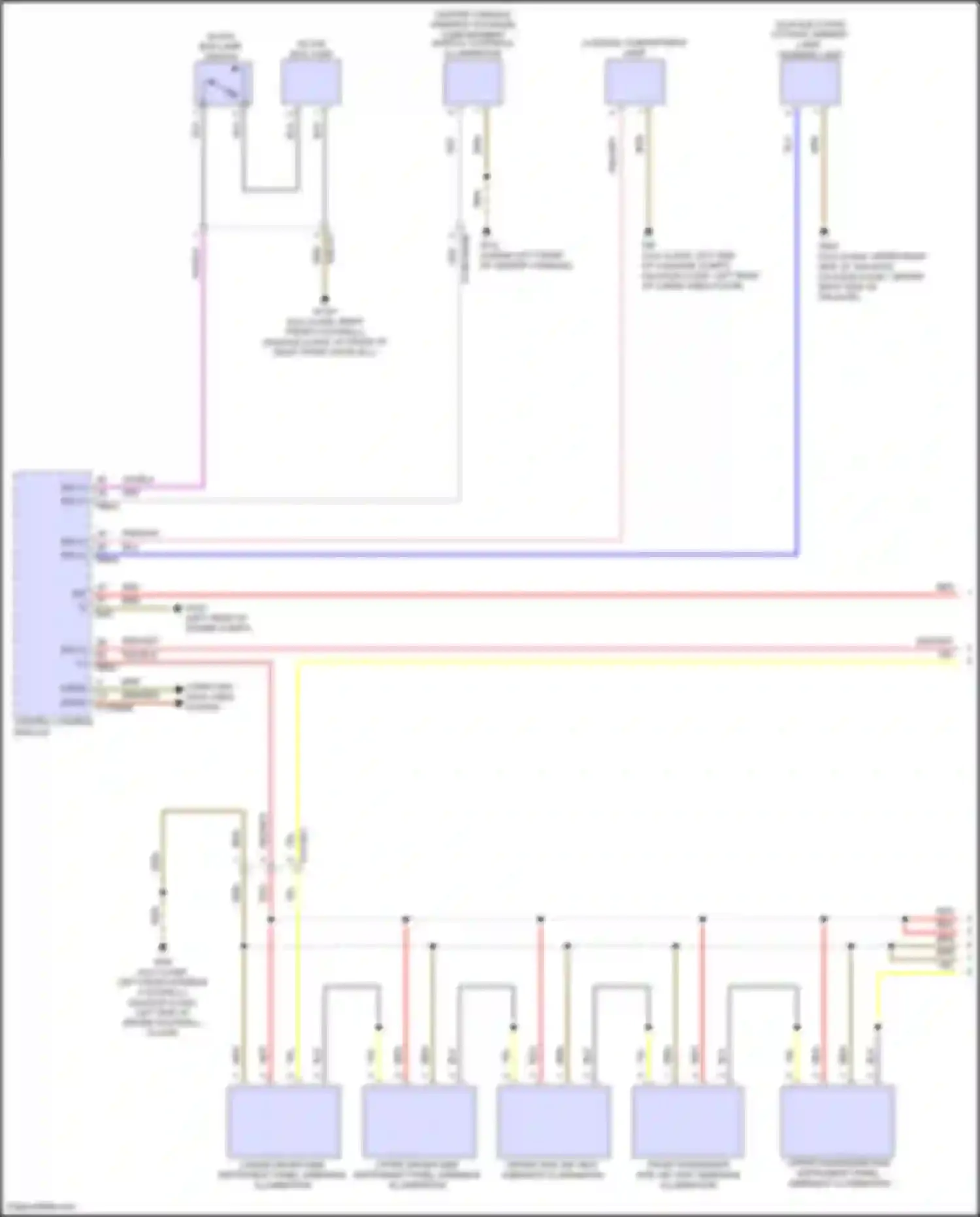 GLB-class Mercedes-Benz X247 facelift (2023-2024): Courtesy lamps circuit (1 of 5)