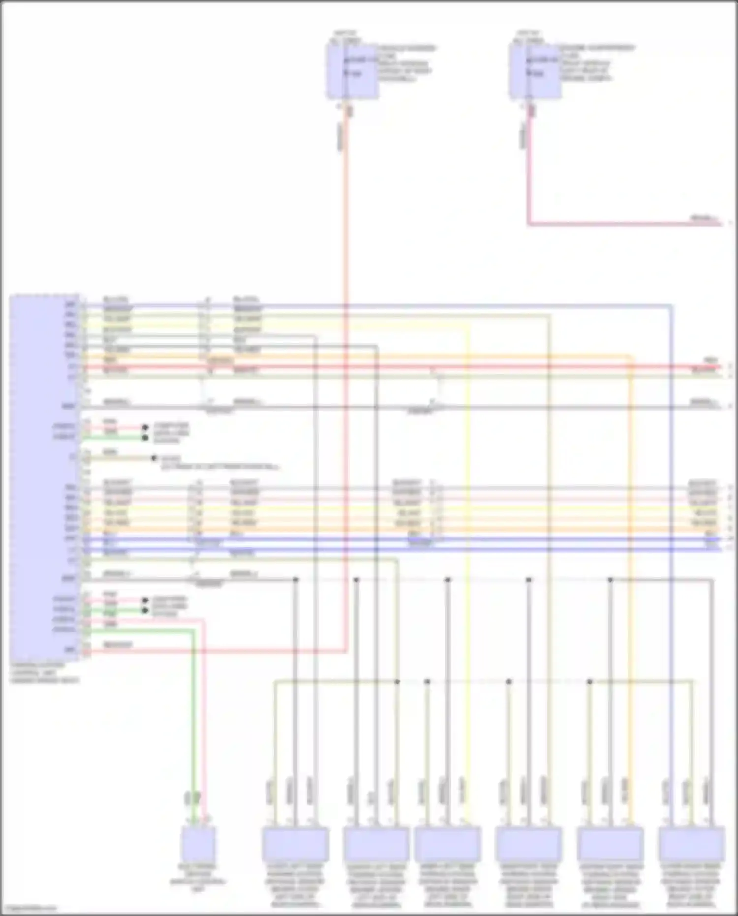 GLB-class Mercedes-Benz X247 facelift (2023-2024): Parktronic circuit (1 of 3)