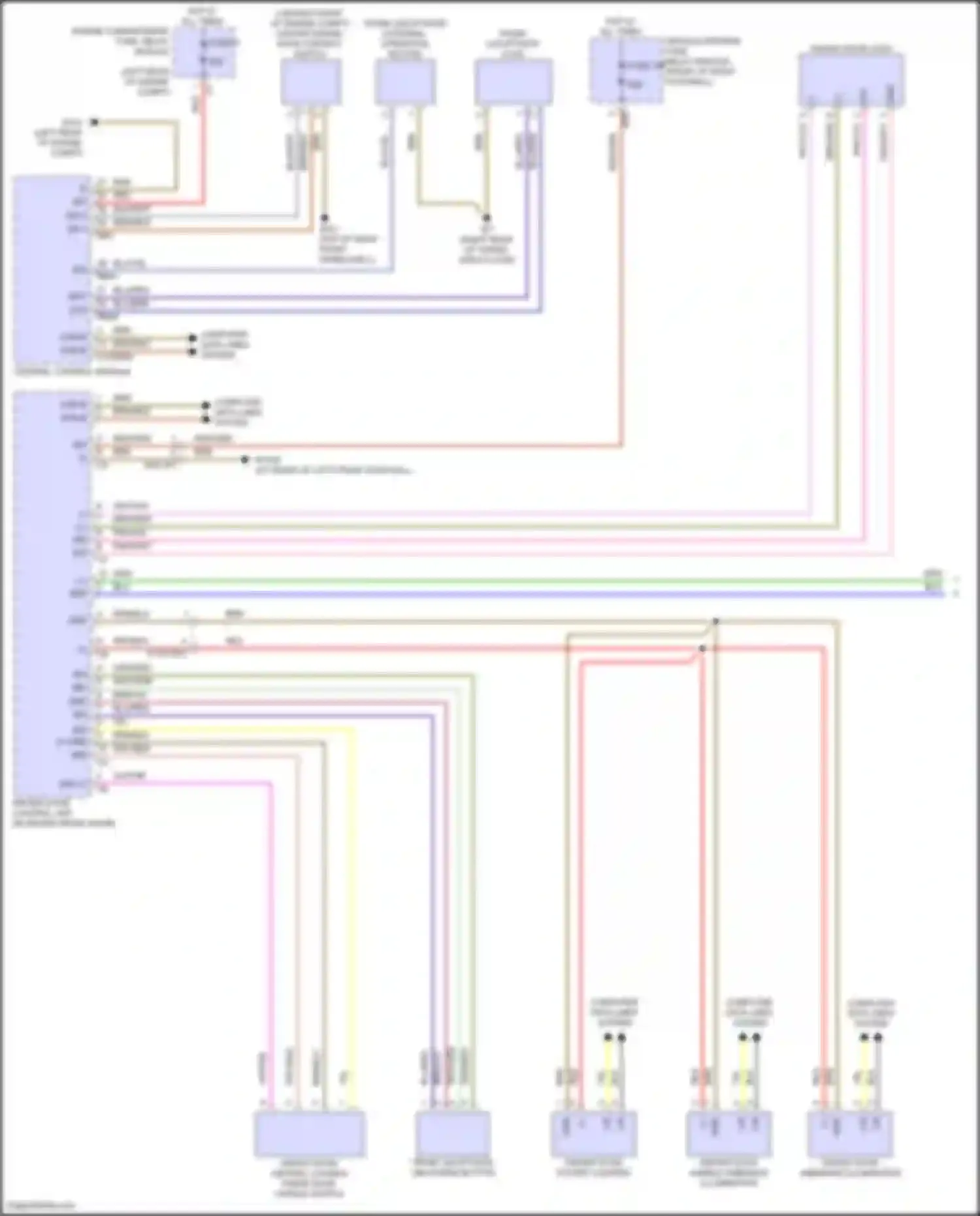 GLB-class Mercedes-Benz X247 facelift (2023-2024): Automatic door locks circuit (1 of 3)