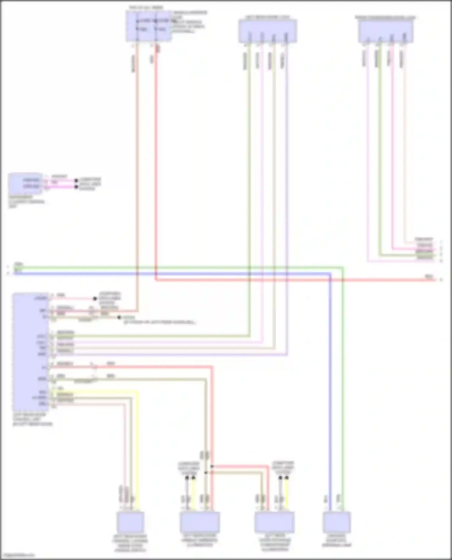 GLB-class Mercedes-Benz X247 facelift (2023-2024): Automatic door locks circuit (2 of 3)