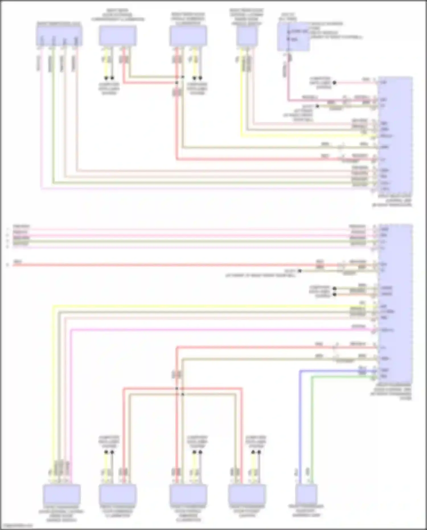 GLB-class Mercedes-Benz X247 facelift (2023-2024): Automatic door locks circuit (3 of 3)