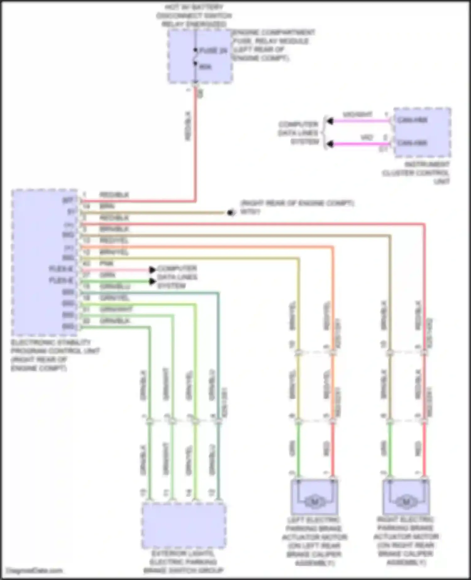 GLB-class Mercedes-Benz X247 facelift (2023-2024): Shift interlock circuit