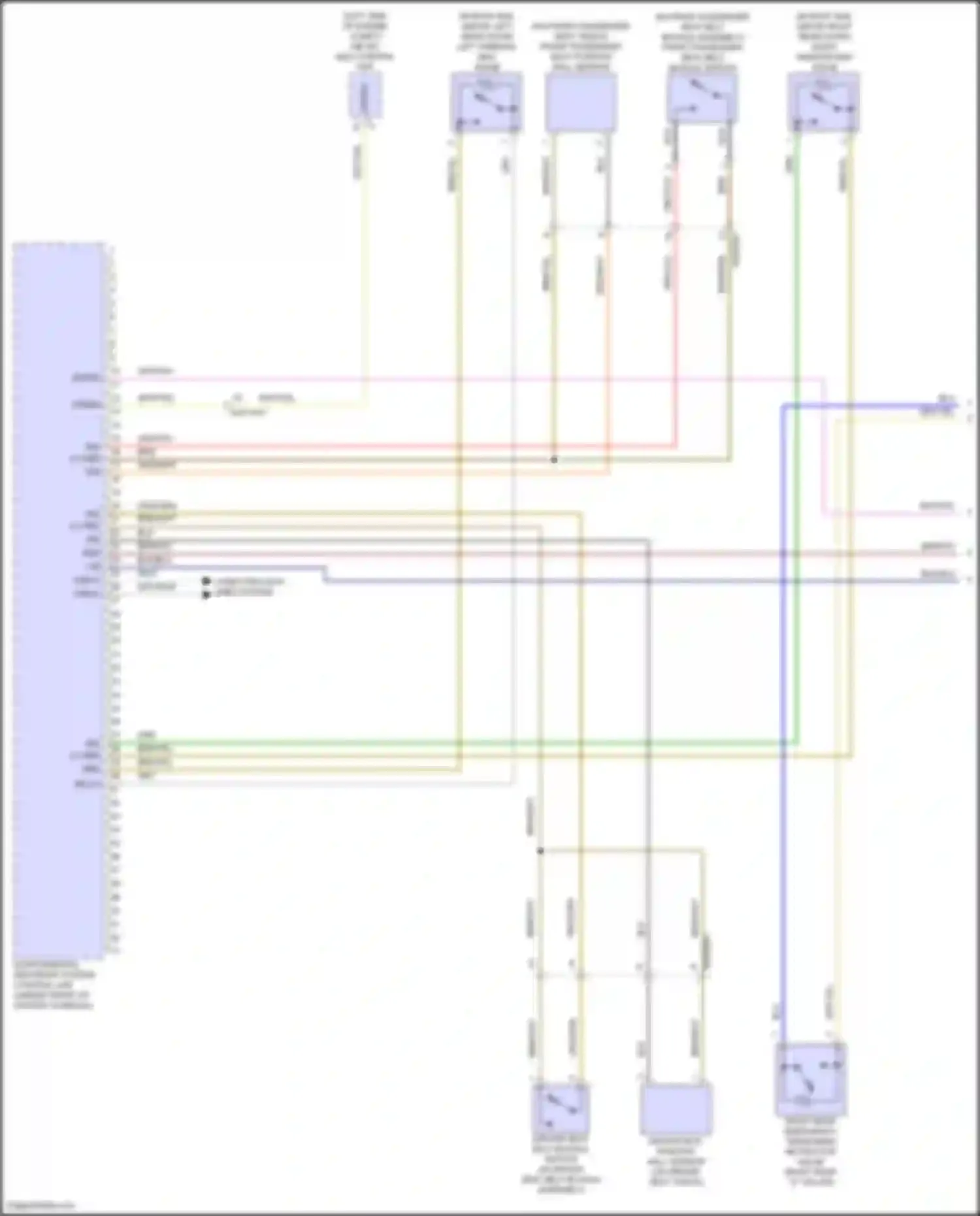 GLB-class Mercedes-Benz X247 facelift (2023-2024): Supplemental restraints circuit (1 of 4)