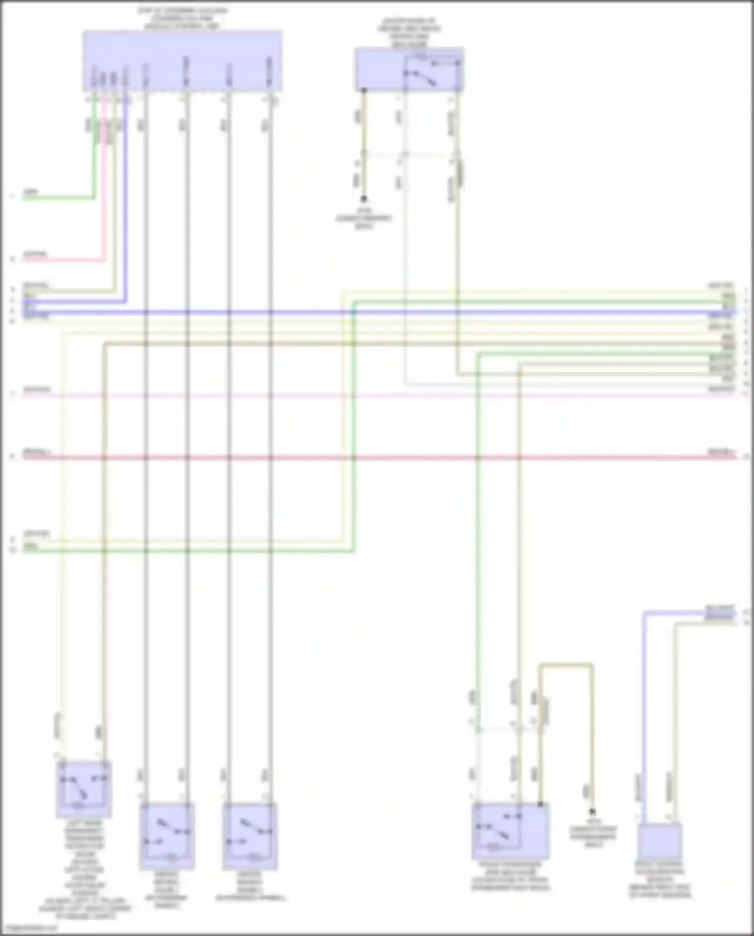 GLB-class Mercedes-Benz X247 facelift (2023-2024): Supplemental restraints circuit (3 of 4)