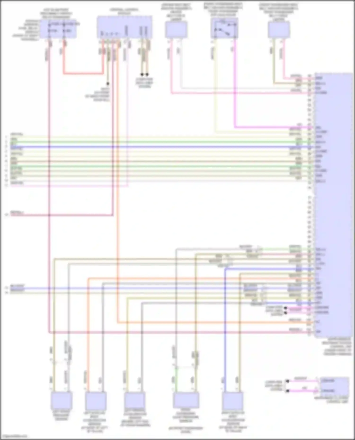 GLB-class Mercedes-Benz X247 facelift (2023-2024): Supplemental restraints circuit (4 of 4)
