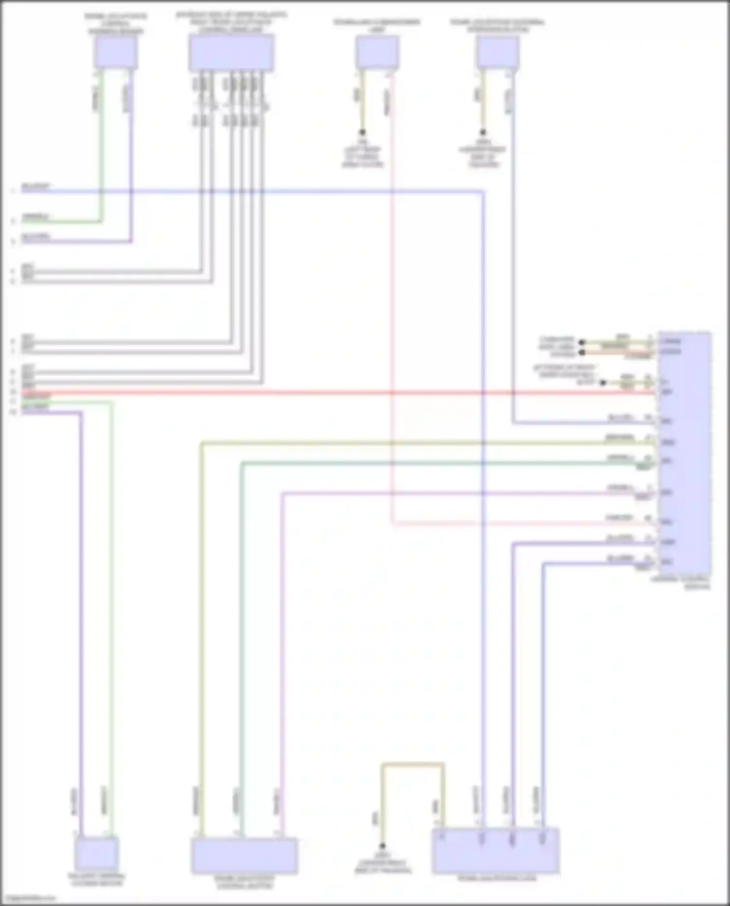 GLB-class Mercedes-Benz X247 facelift (2023-2024): Trunk pull-down circuit (2 of 2)