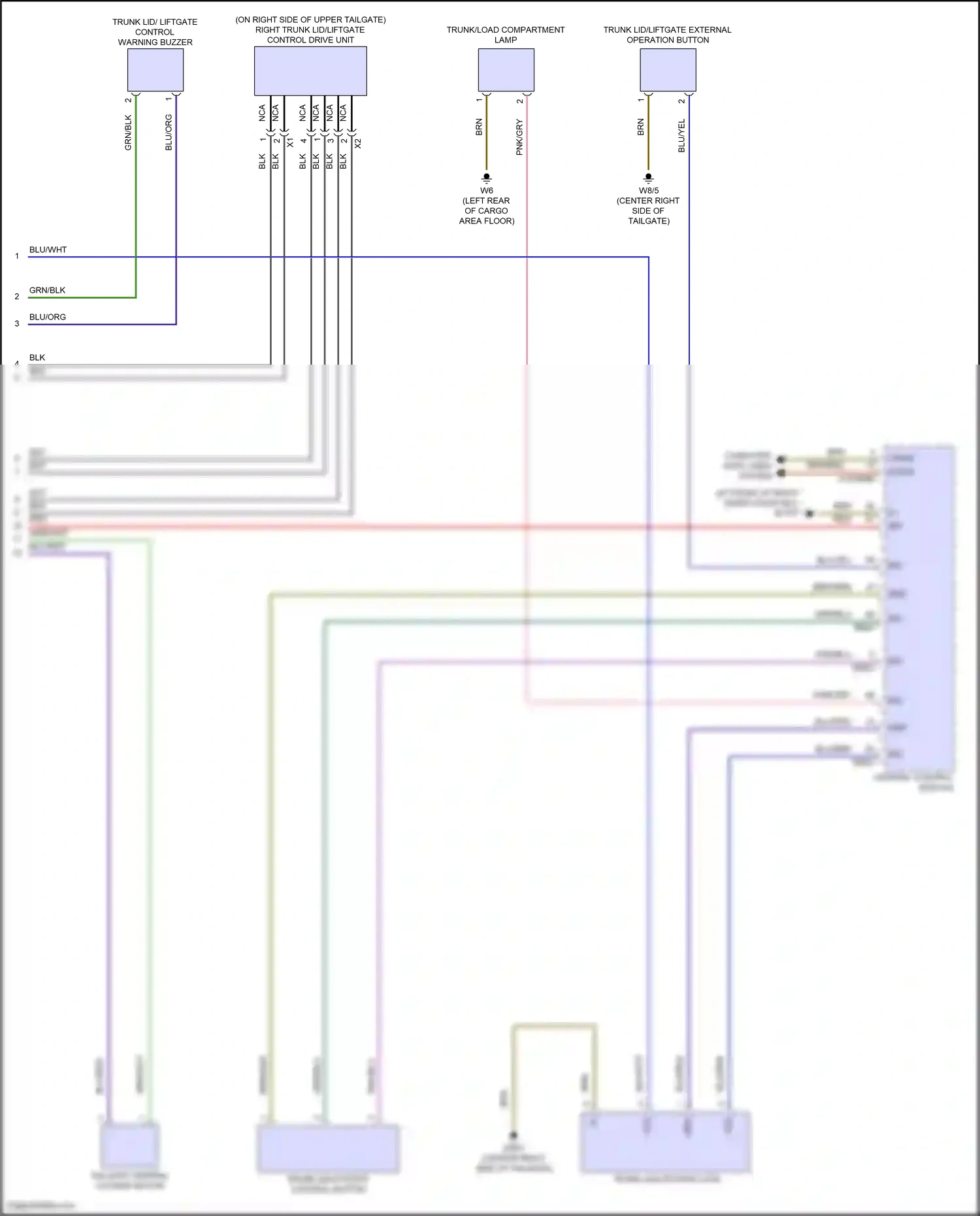 Wiring diagram central control module for Mercedes-Benz GLB-class X247 facelift (2023-2024) (31 of 33)