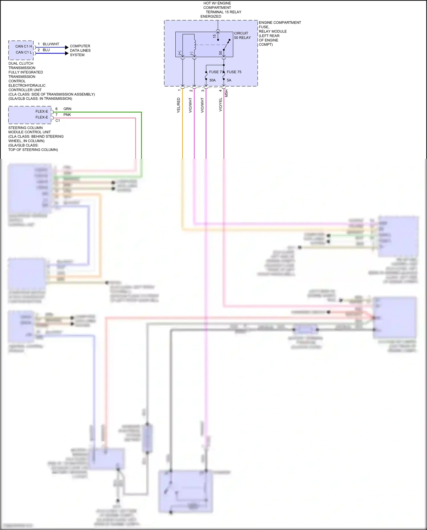 Wiring diagram computer data lines system for Mercedes-Benz GLB-class X247 facelift (2023-2024) (20 of 64)