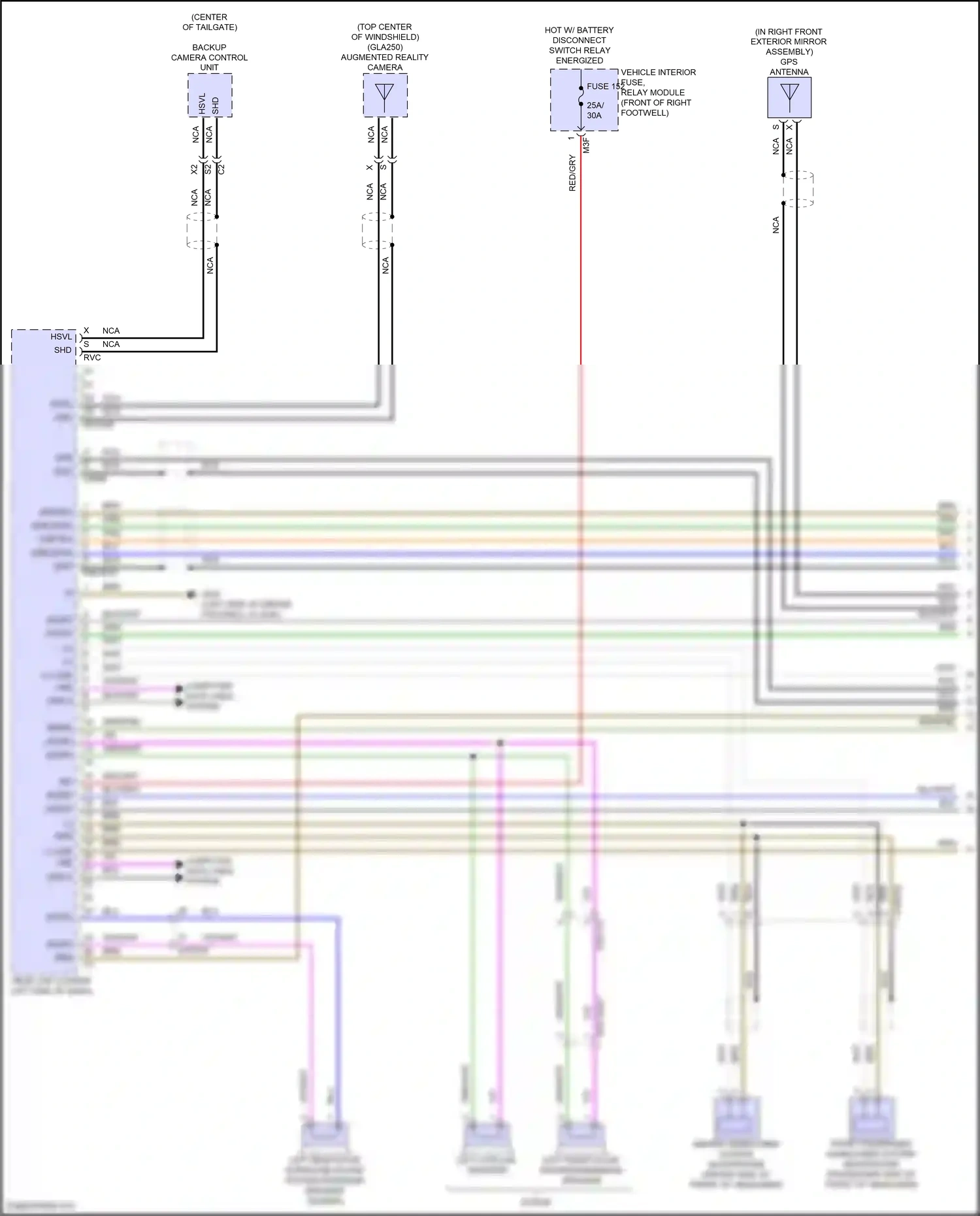 Wiring diagram computer data lines system for Mercedes-Benz GLB-class X247 facelift (2023-2024) (5 of 64)