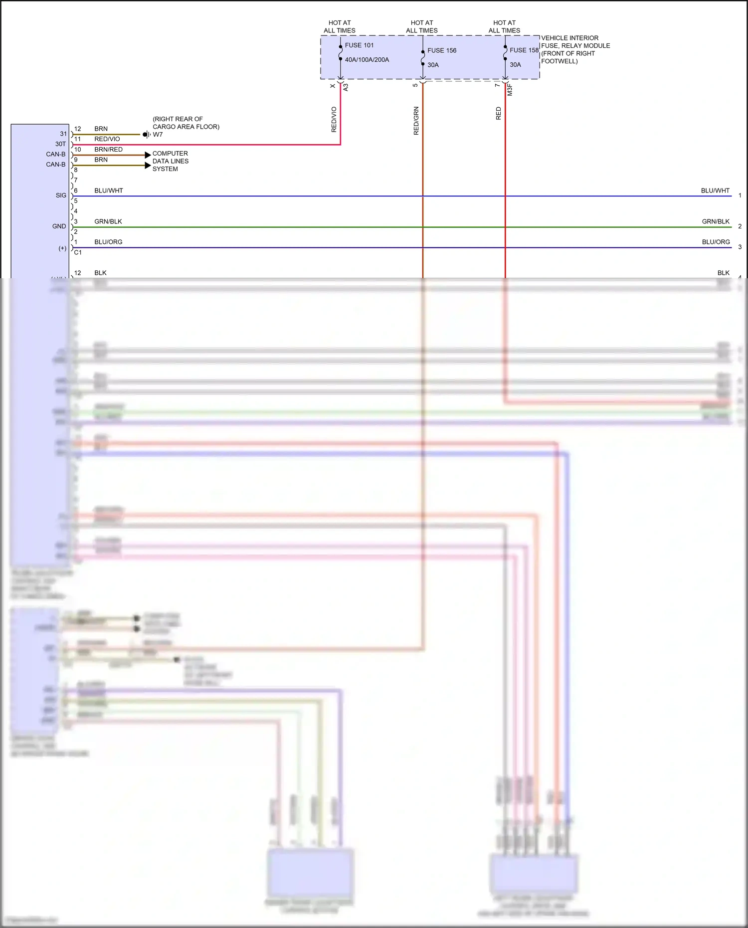 Wiring diagram computer data lines system for Mercedes-Benz GLB-class X247 facelift (2023-2024) (59 of 64)