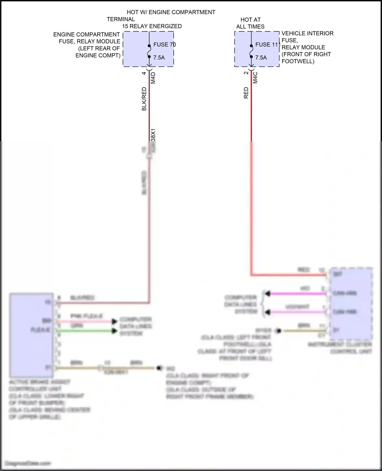 Wiring diagram computer data lines system for Mercedes-Benz GLB-class X247 facelift (2023-2024) (51 of 64)