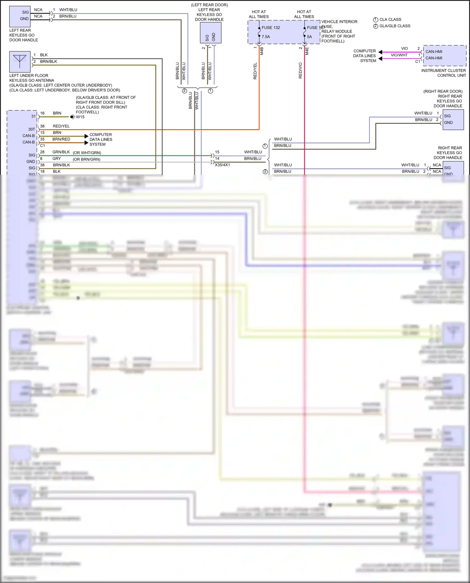 Wiring diagram computer data lines system for Mercedes-Benz GLB-class X247 facelift (2023-2024) (17 of 64)