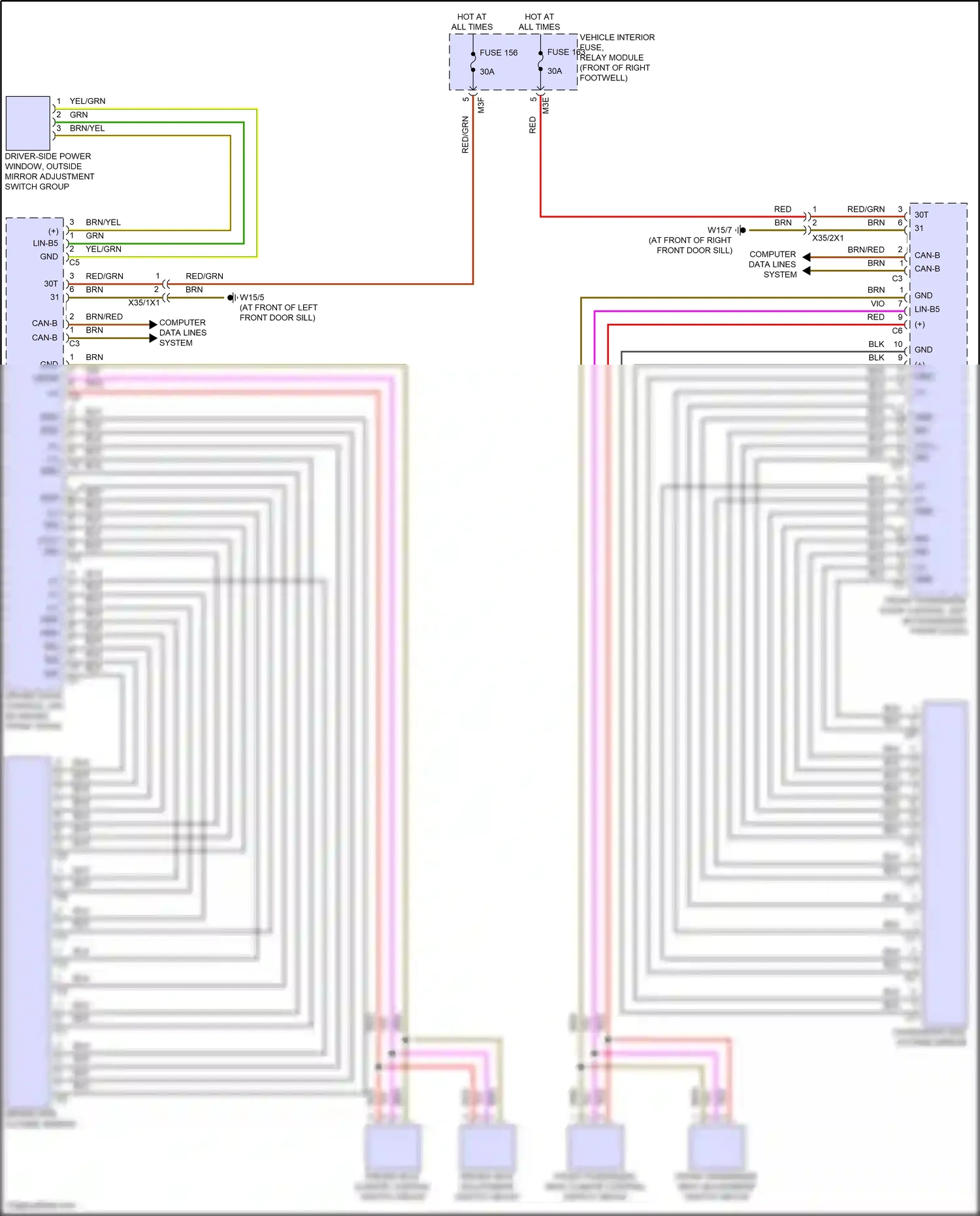 Wiring diagram computer data lines system for Mercedes-Benz GLB-class X247 facelift (2023-2024) (57 of 64)