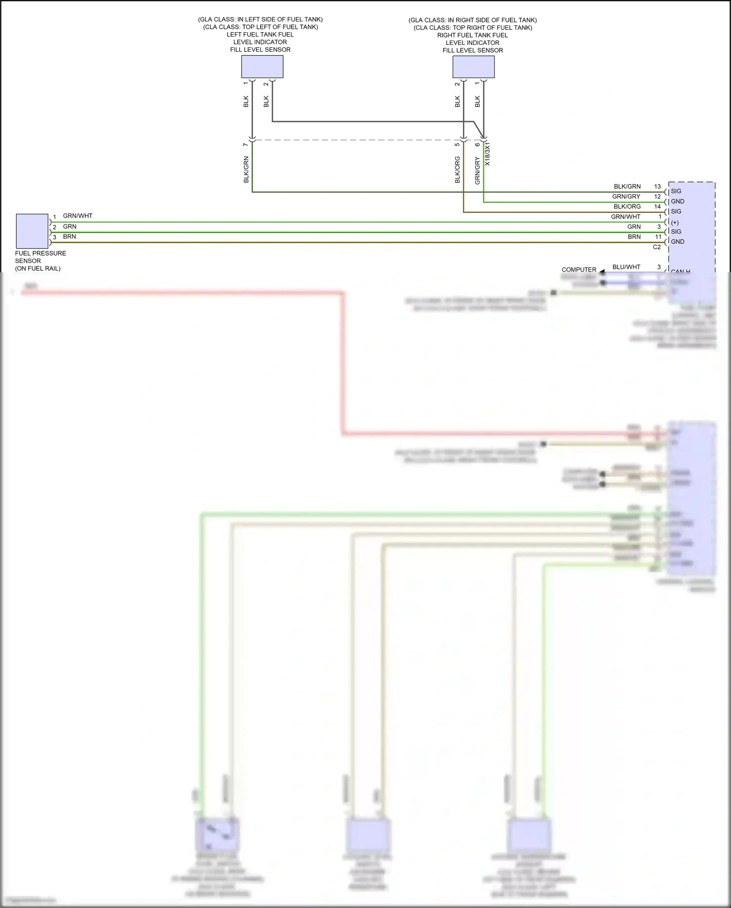 Wiring diagram computer data lines system for Mercedes-Benz GLB-class X247 facelift (2023-2024) (56 of 64)