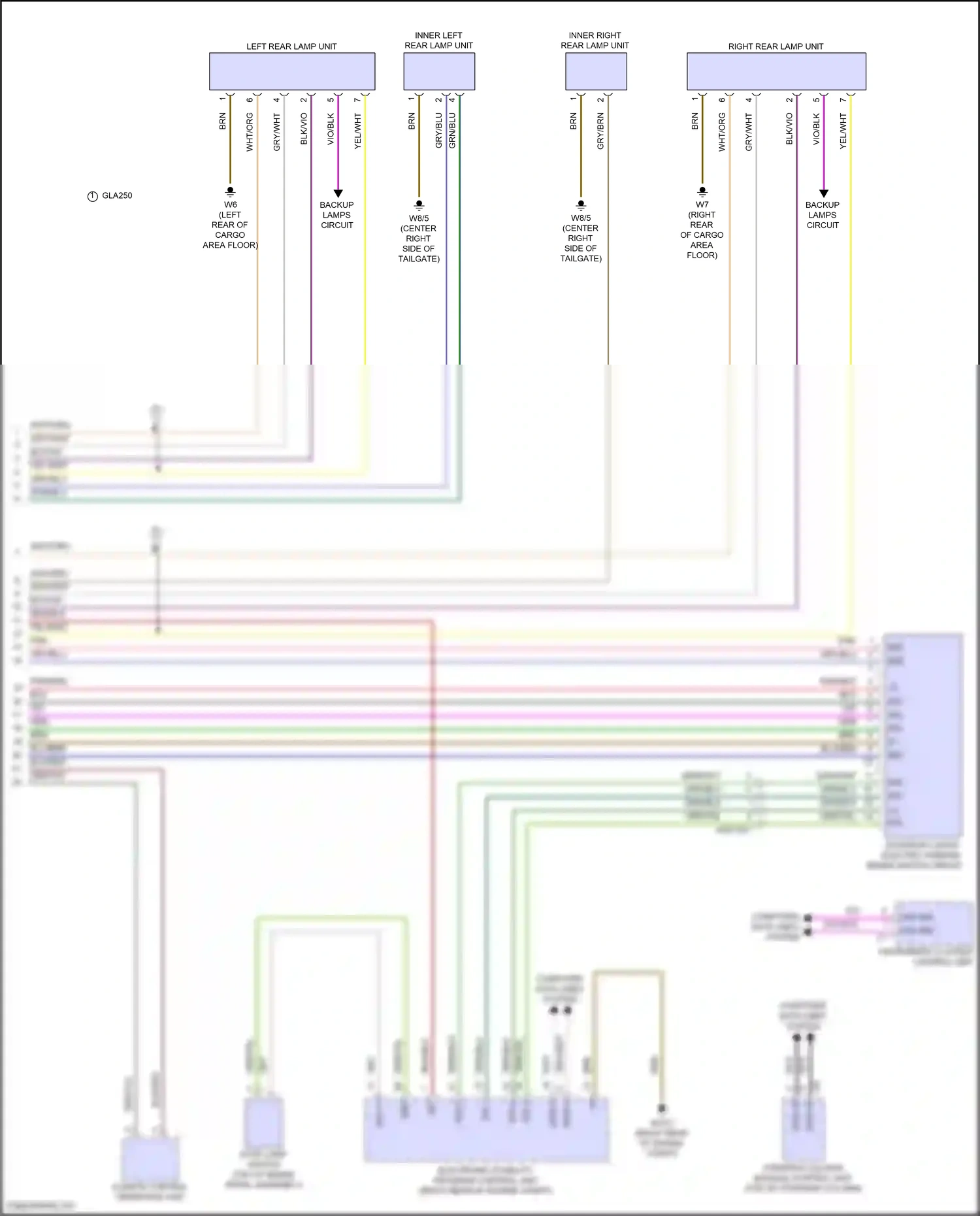 Wiring diagram electronic stability program control unit for Mercedes-Benz GLB-class X247 facelift (2023-2024) (3 of 10)