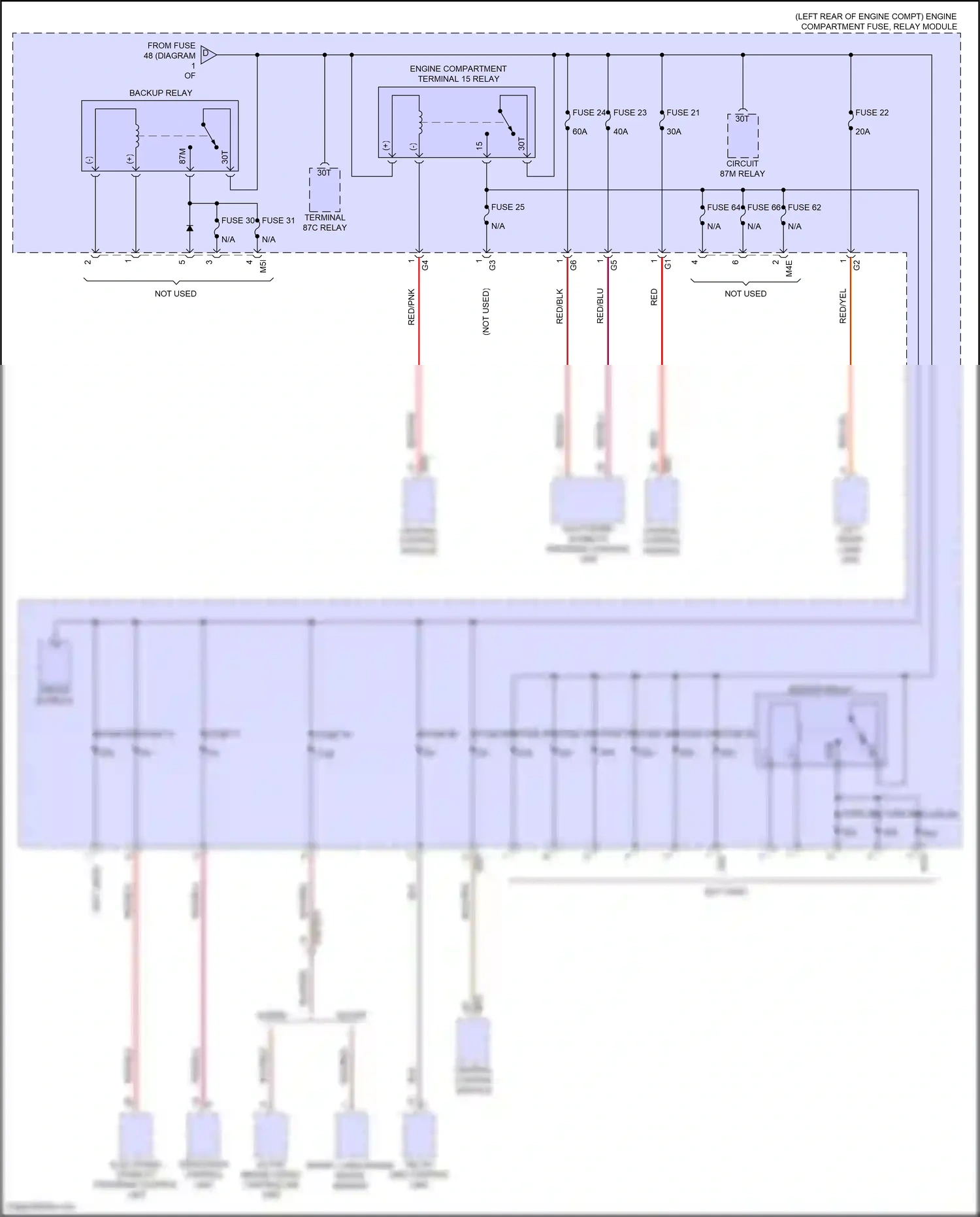Wiring diagram electronic stability program control unit for Mercedes-Benz GLB-class X247 facelift (2023-2024) (8 of 10)