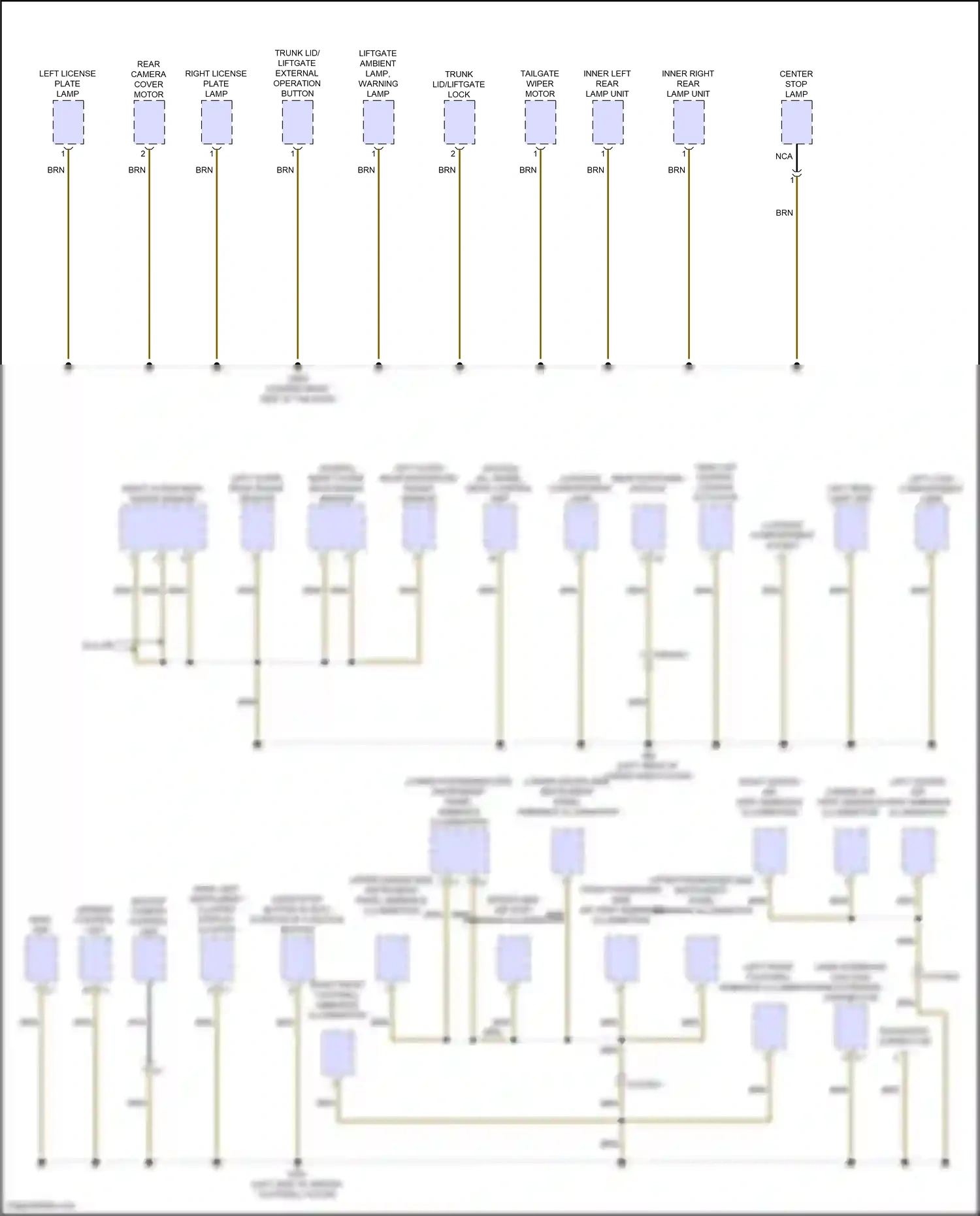 Wiring diagram start/stop button w/ eco start/stop function button for Mercedes-Benz GLB-class X247 facelift (2023-2024) (2 of 4)