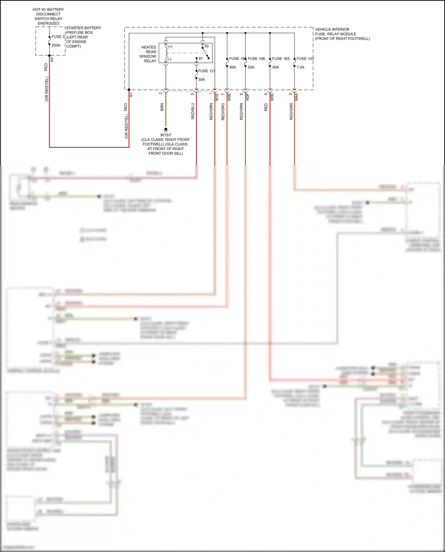 Wiring diagram central control module for Mercedes-Benz GLB-class X247 (2019-2023) (2 of 41)