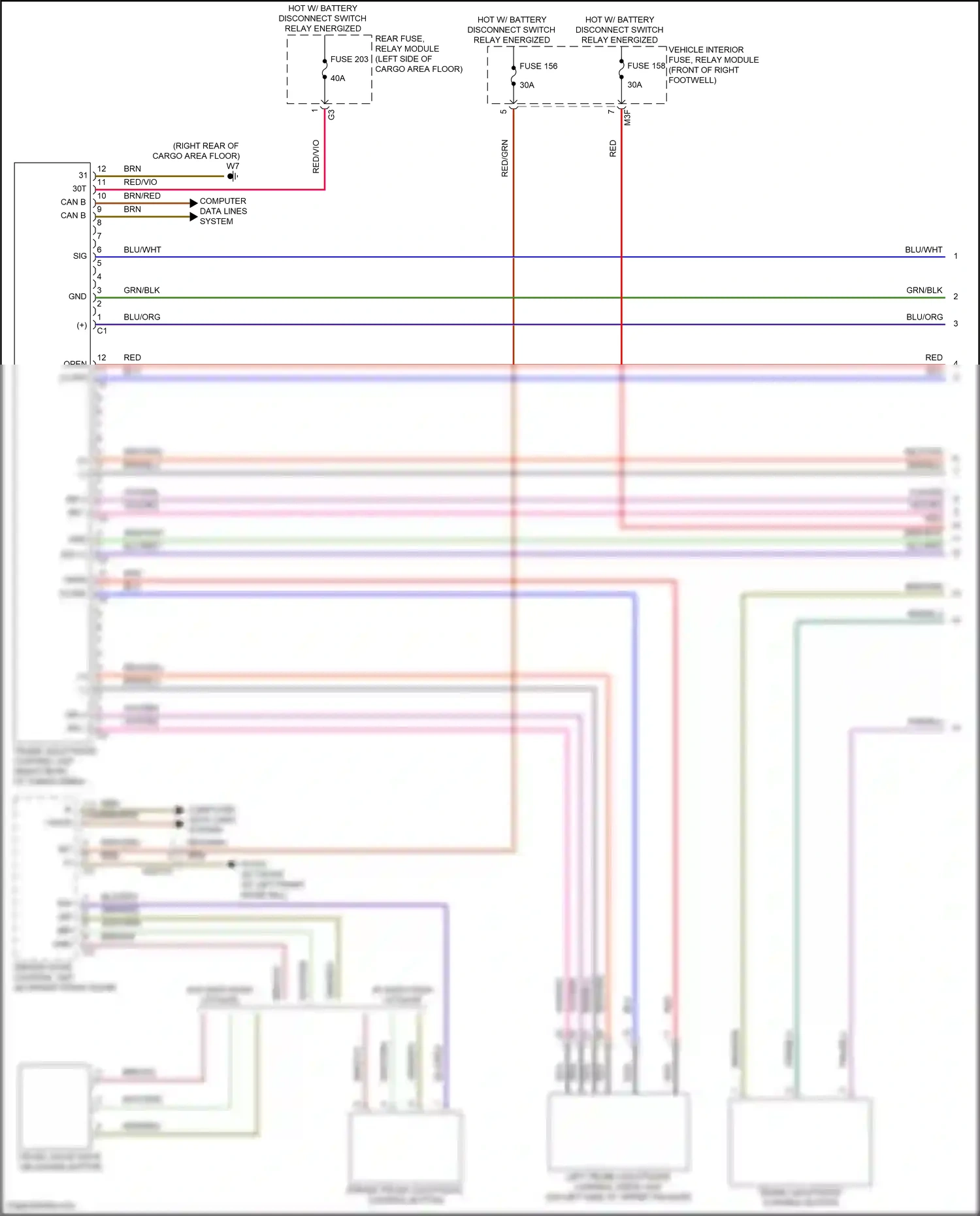 Wiring diagram computer data lines system for Mercedes-Benz GLB-class X247 (2019-2023) (59 of 82)