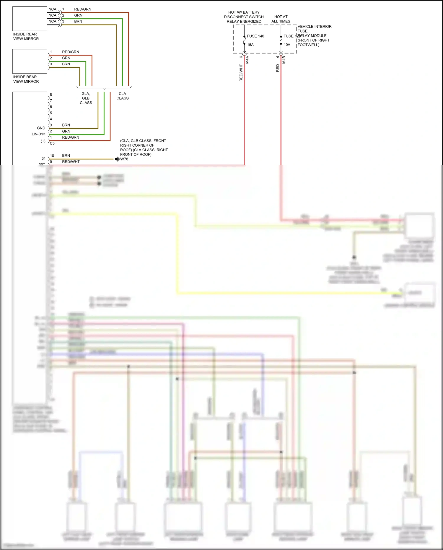 Wiring diagram computer data lines system for Mercedes-Benz GLB-class X247 (2019-2023) (15 of 82)