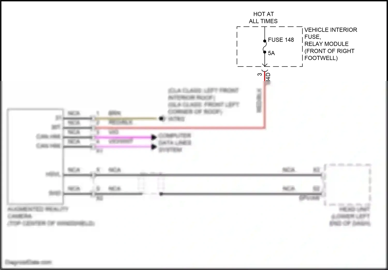 Wiring diagram computer data lines system for Mercedes-Benz GLB-class X247 (2019-2023) (51 of 82)
