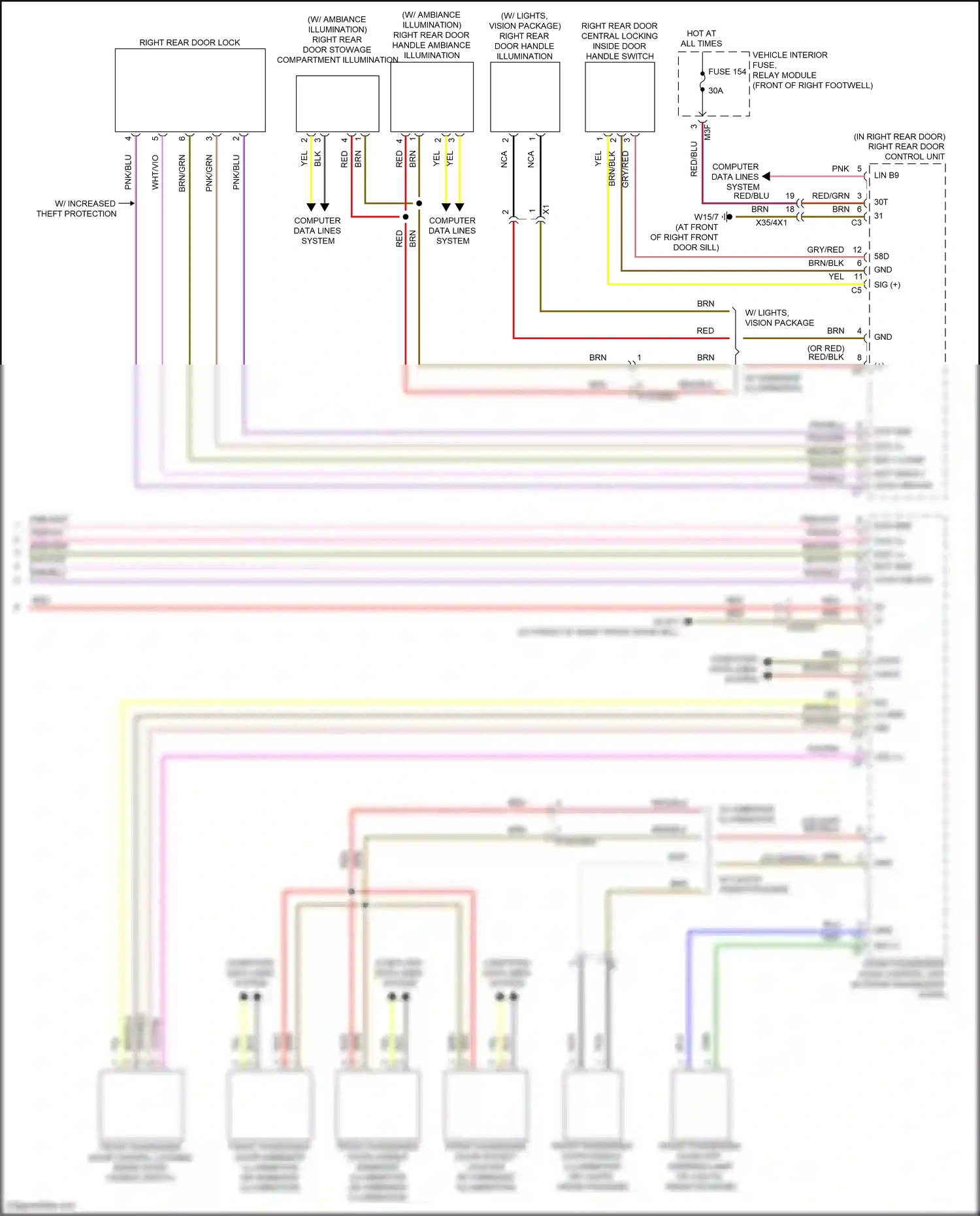 Wiring diagram computer data lines system for Mercedes-Benz GLB-class X247 (2019-2023) (22 of 82)