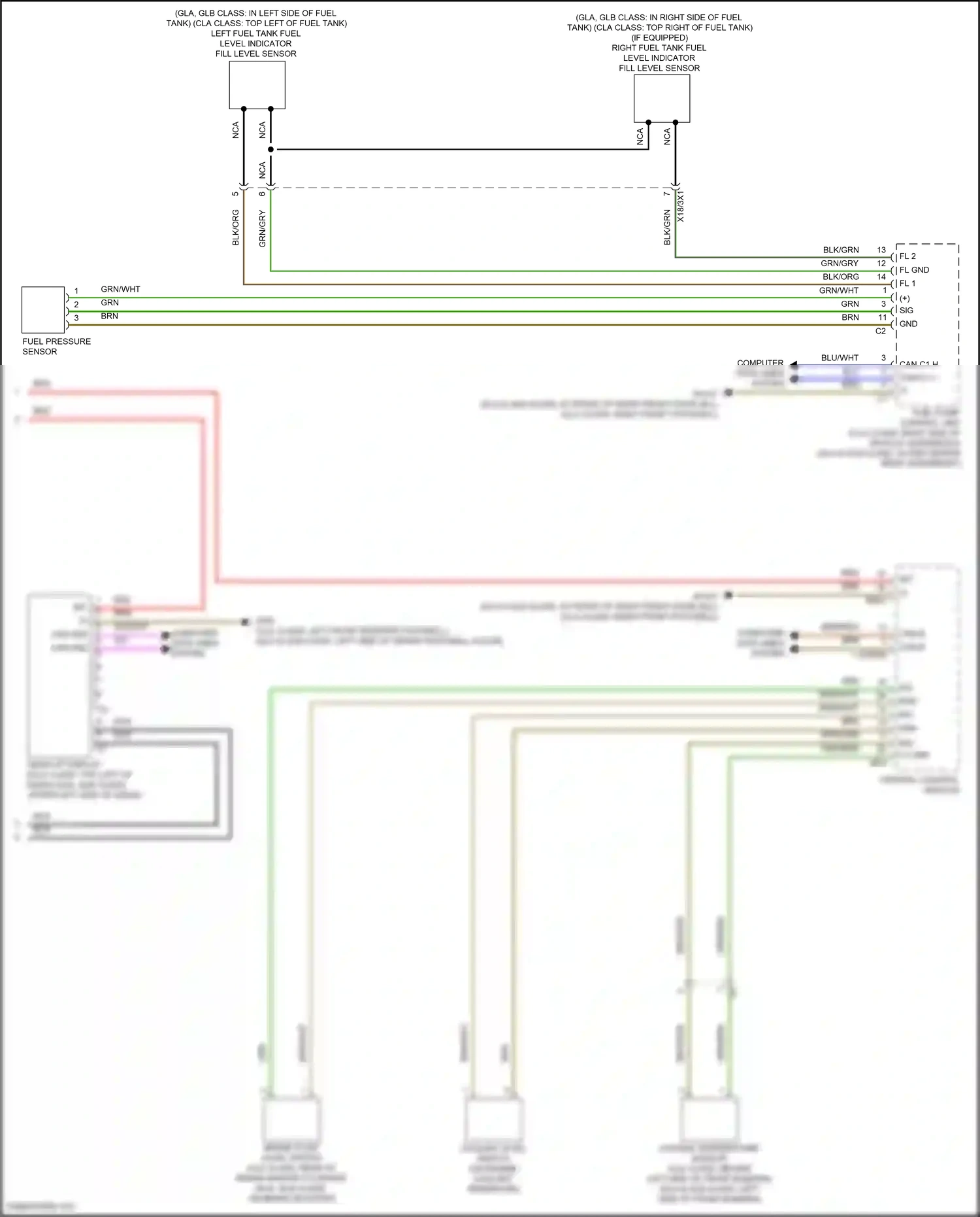 Wiring diagram computer data lines system for Mercedes-Benz GLB-class X247 (2019-2023) (14 of 82)
