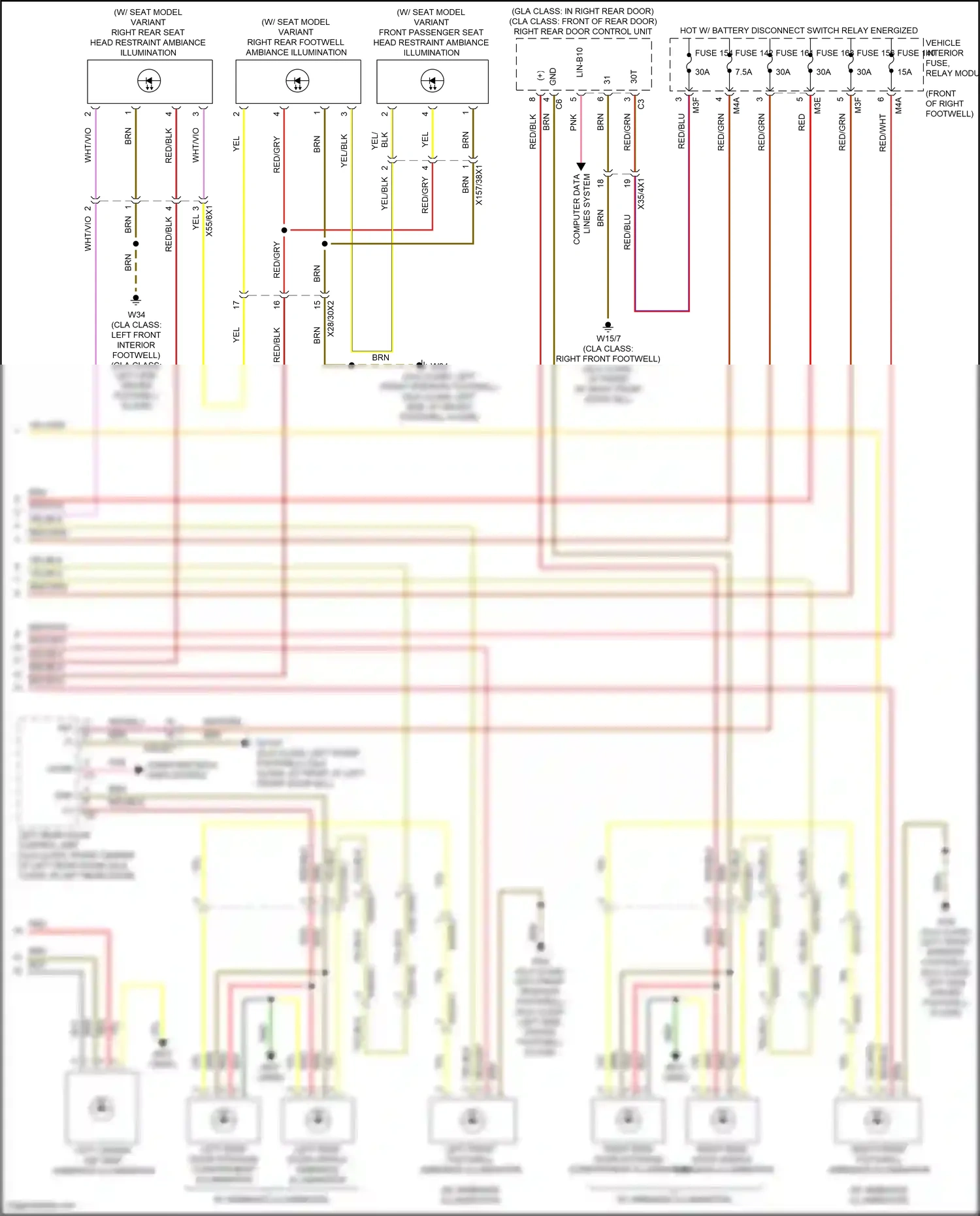 Wiring diagram computer data for Mercedes-Benz GLB-class X247 (2019-2023) (1 of 1)
