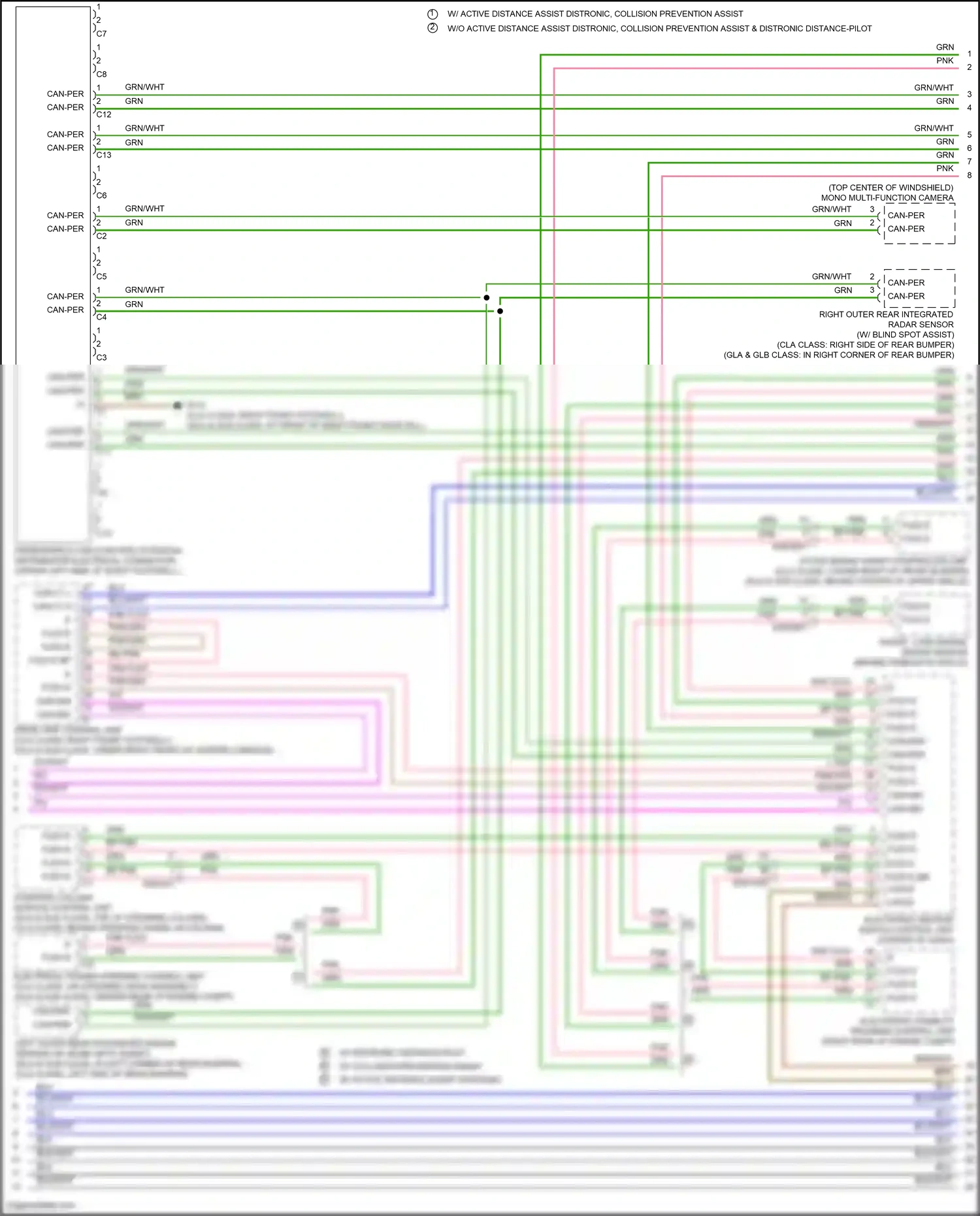 Wiring diagram flex e bm pnk flex e bp for Mercedes-Benz GLB-class X247 (2019-2023) (1 of 1)