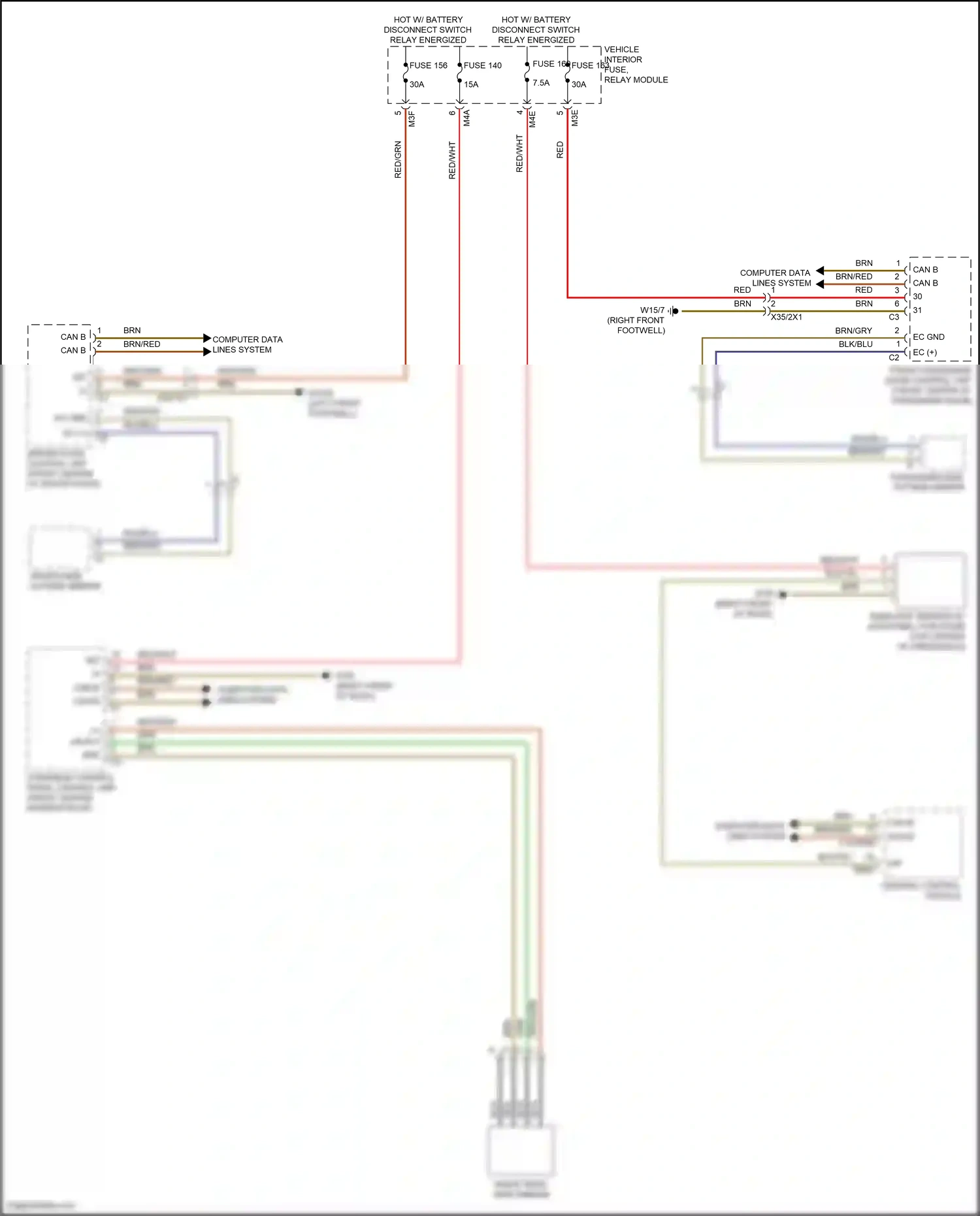 Wiring diagram rain/light sensor w/ additional functions for Mercedes-Benz GLB-class X247 (2019-2023) (6 of 7)