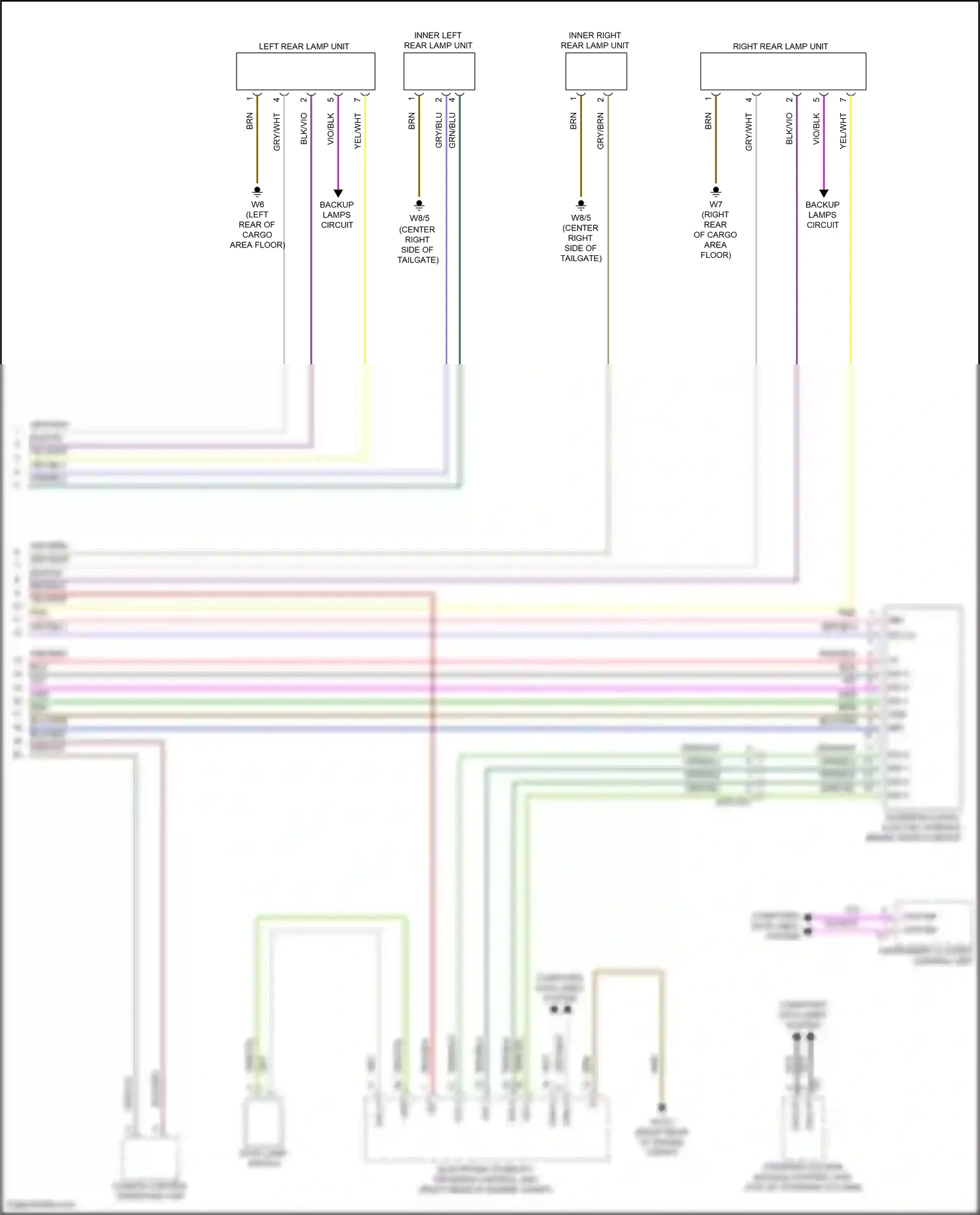 Wiring diagram steering column module control unit for Mercedes-Benz GLB-class X247 (2019-2023) (3 of 19)