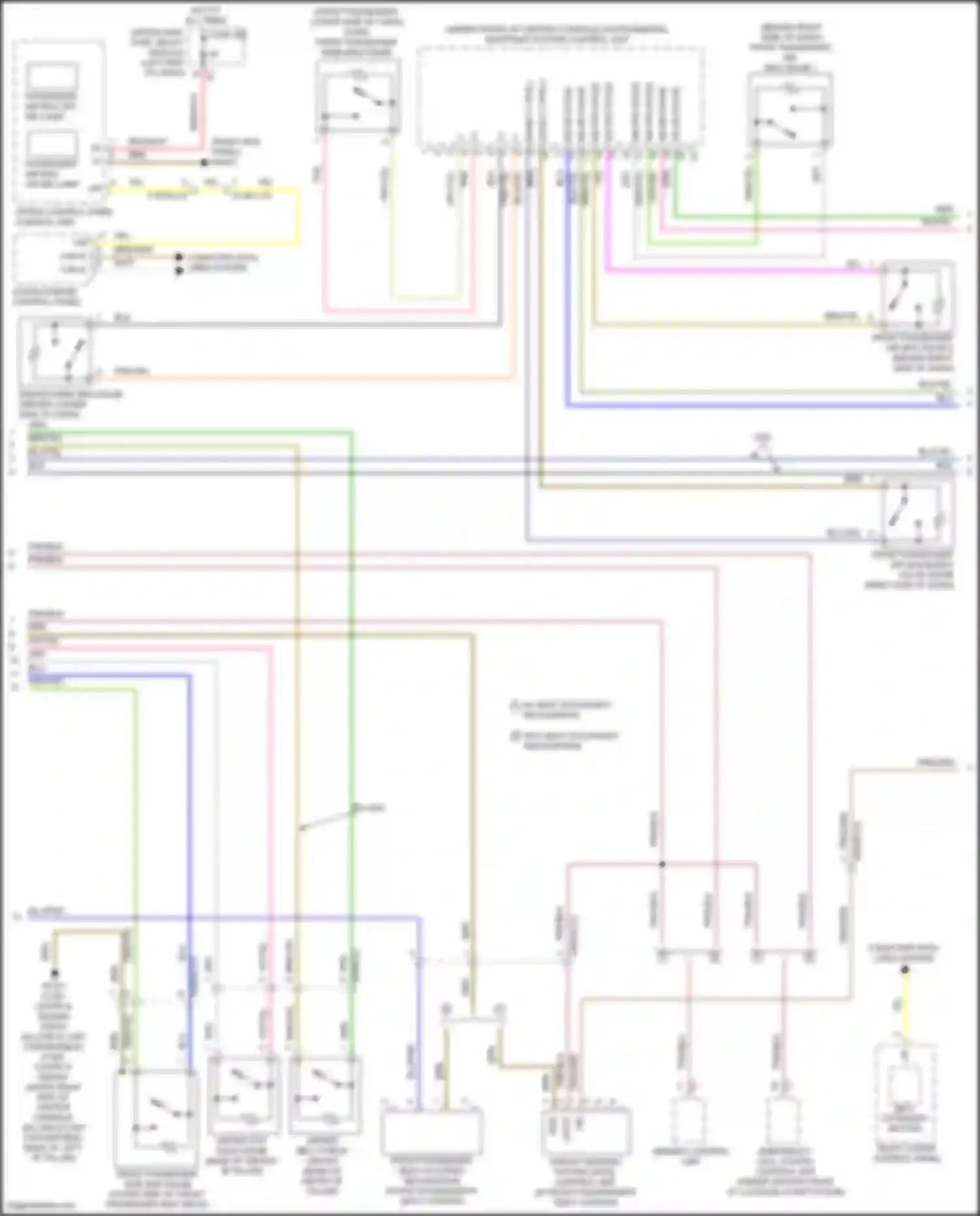 GLC-class AMG Mercedes-Benz X253 (2016-2019): Supplemental restraint circuit (2 of 4)